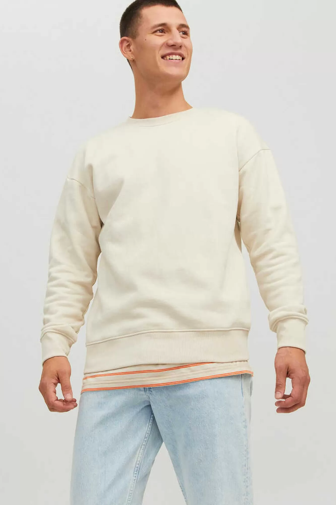 Jack & Jones Sweatshirts Corte Descontraido Gola Redonda