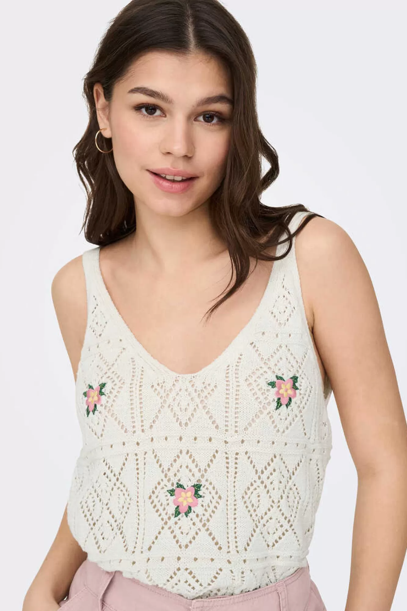 Only Top De Crochet Flores