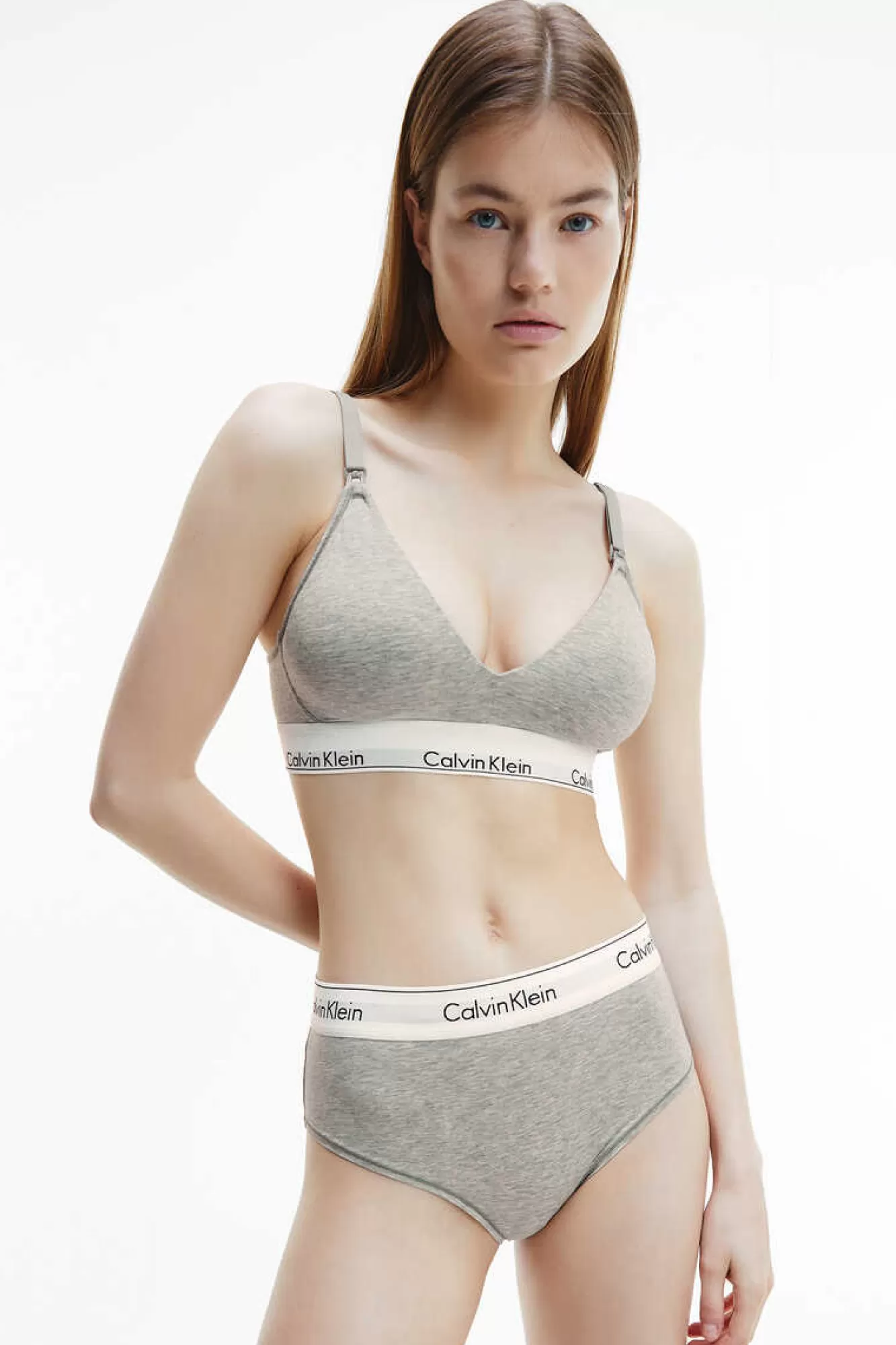 Calvin Klein Top De Maternidade Algodao Com Cos Da