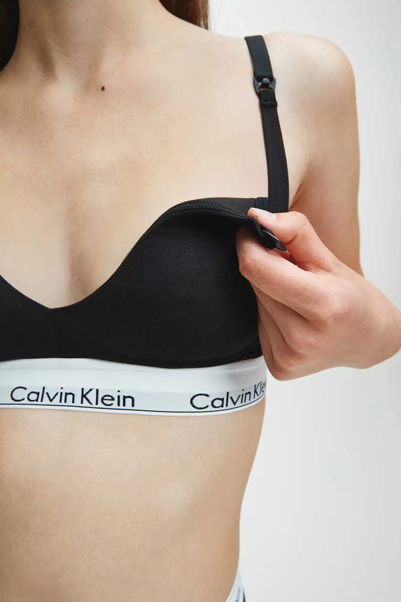 Calvin Klein Top De Maternidade Algodao Com Cos Da