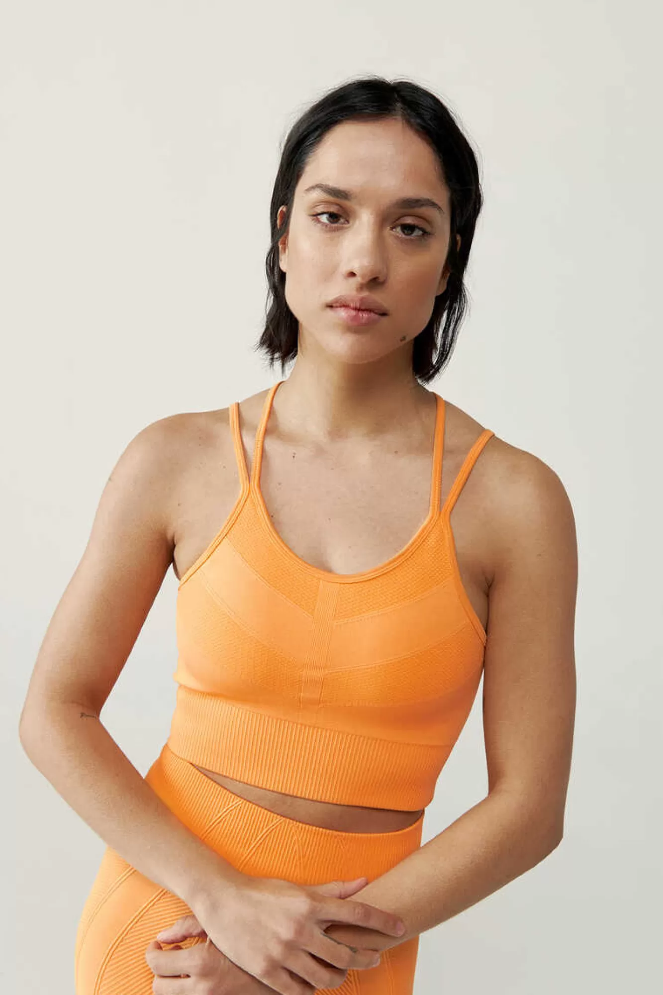 Born Living Yoga Top Isolda Papaya