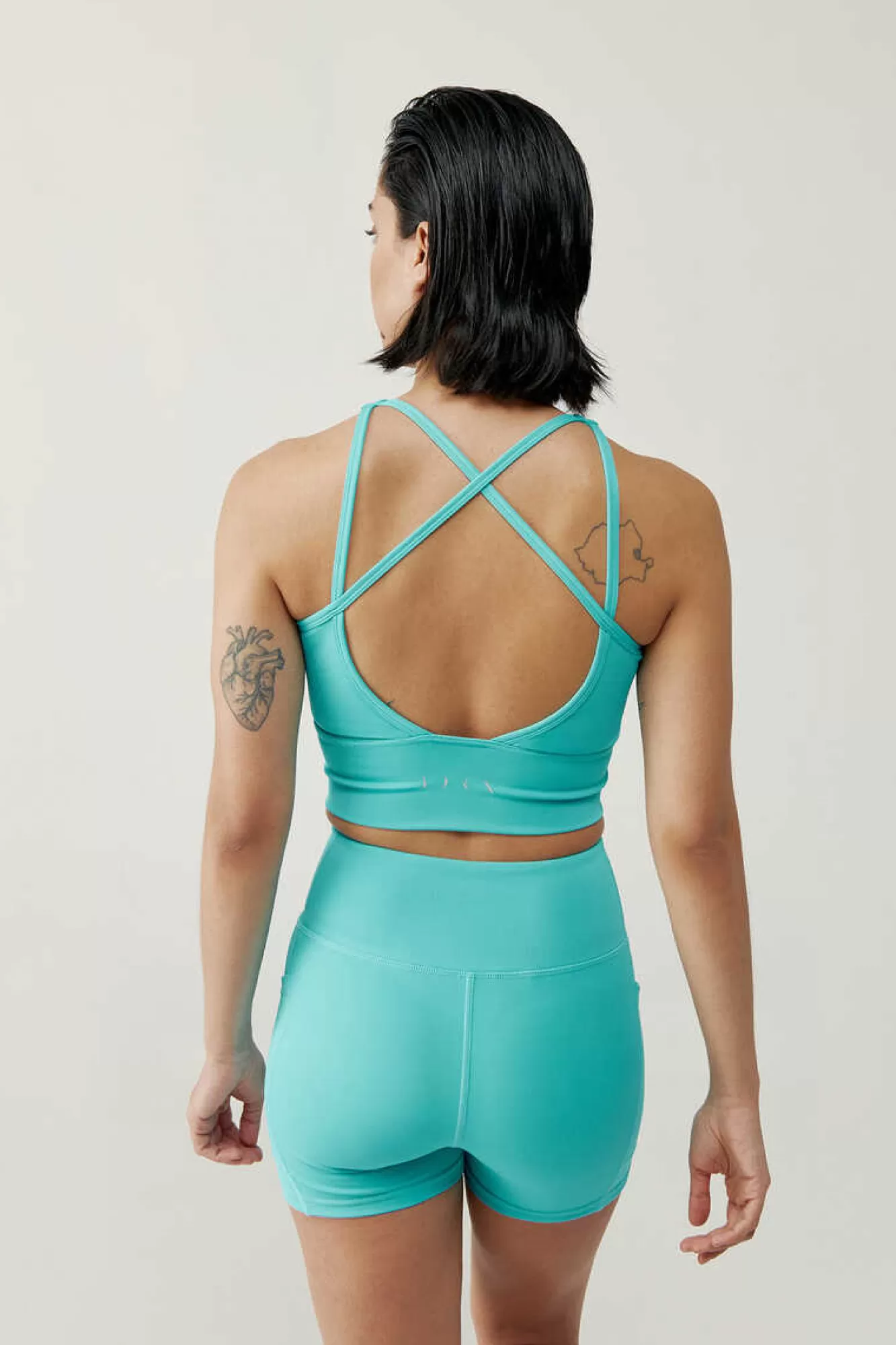 Born Living Yoga Top Seia Capri Blue