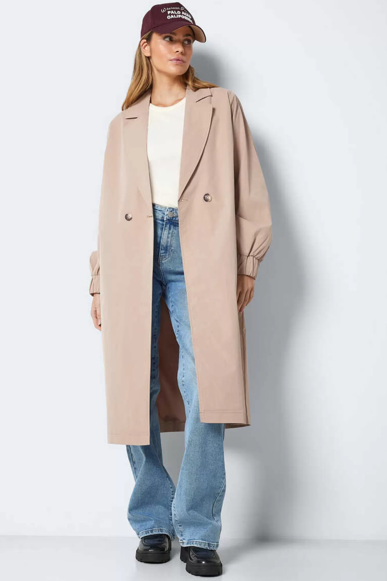 Noisy May Trench Comprido Moda