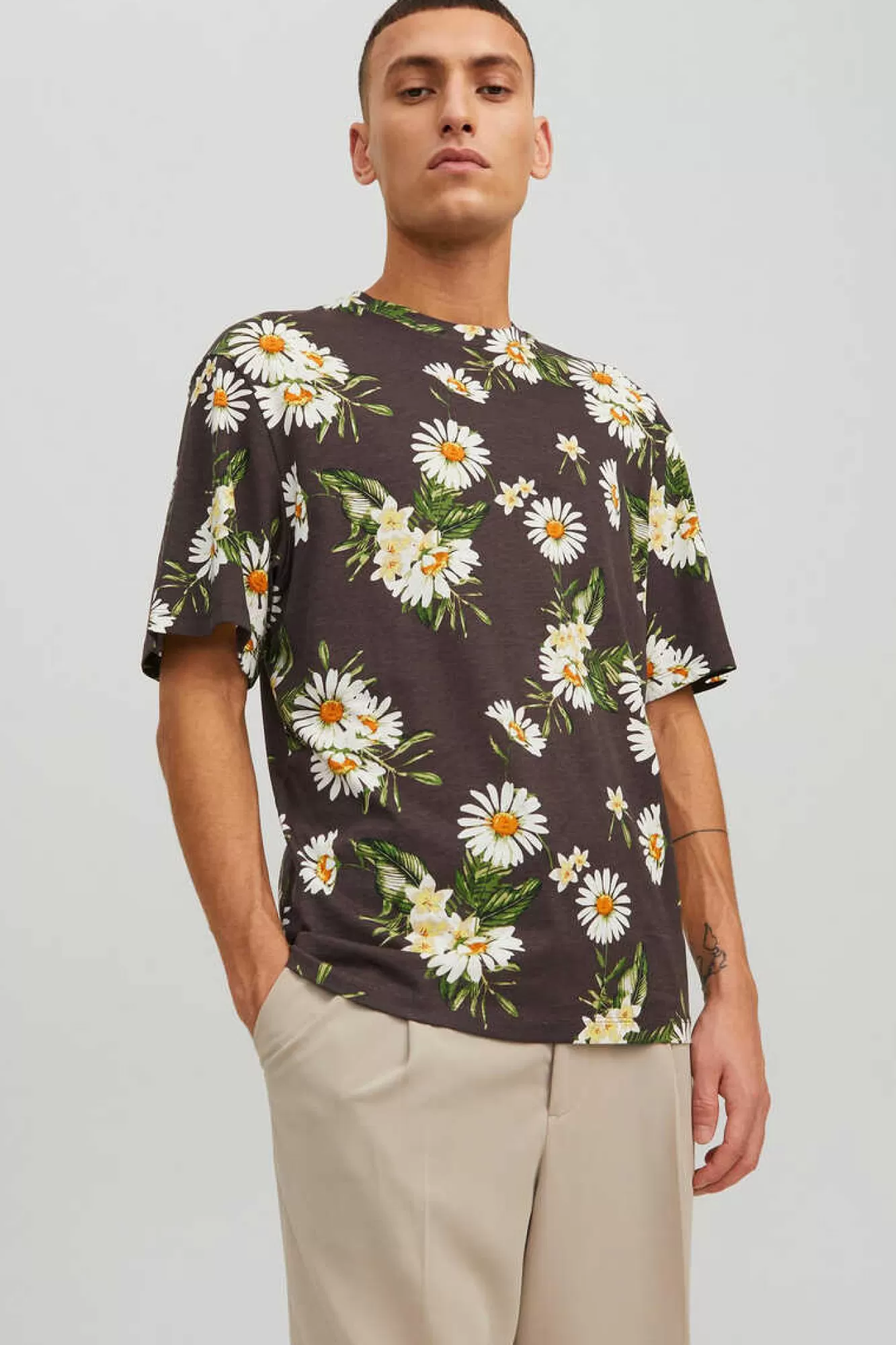 Jack & Jones T-Shirt Com Estampas Florais