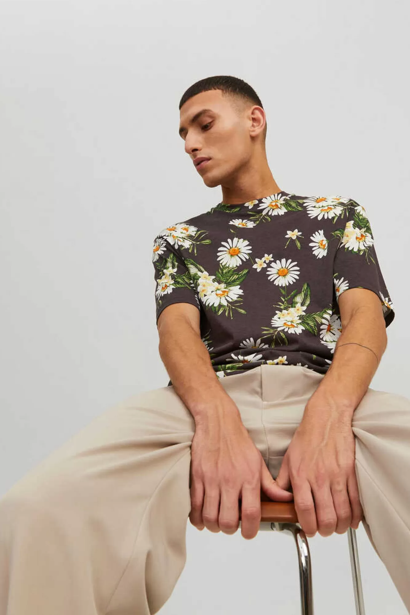 Jack & Jones T-Shirt Com Estampas Florais
