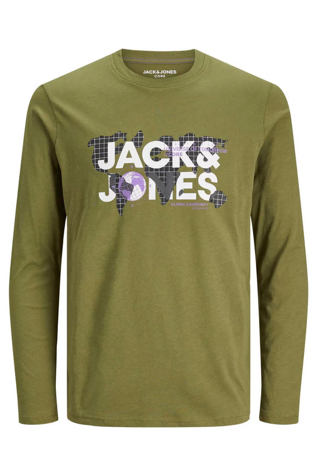 Jack & Jones T-Shirt De Manga Comprida Print Logo
