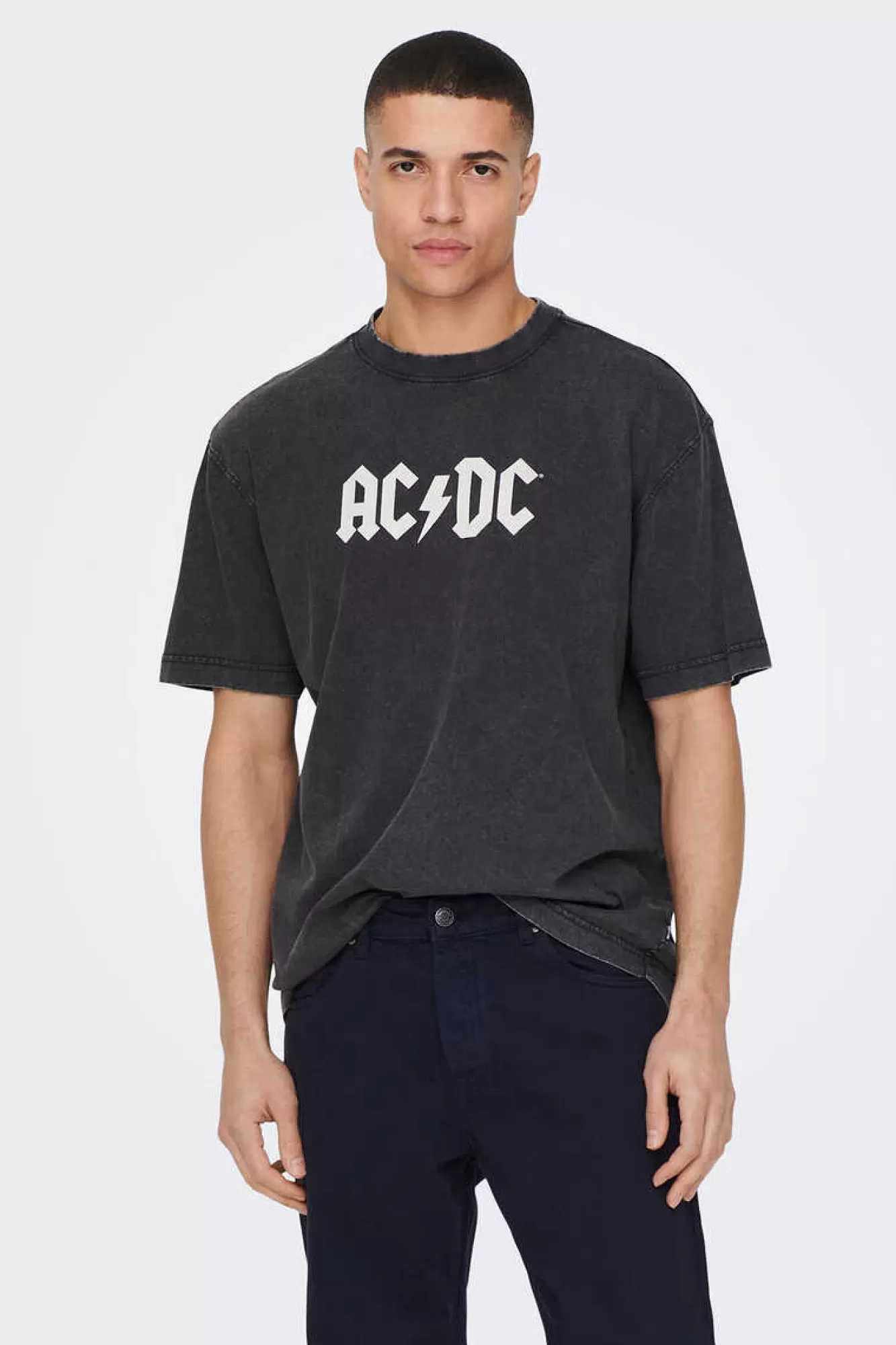 Only & Sons T-Shirt De Manga Curta "Ac/Dc"