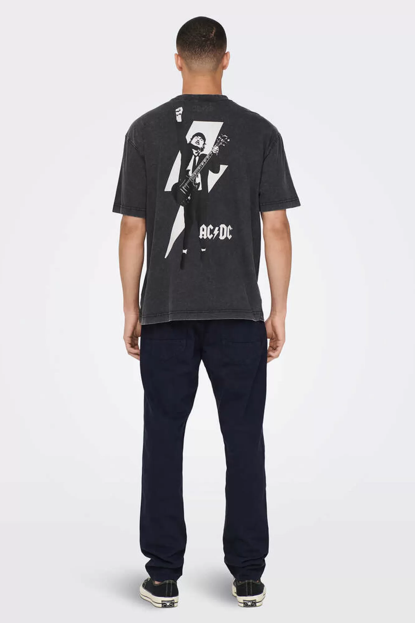 Only & Sons T-Shirt De Manga Curta "Ac/Dc"