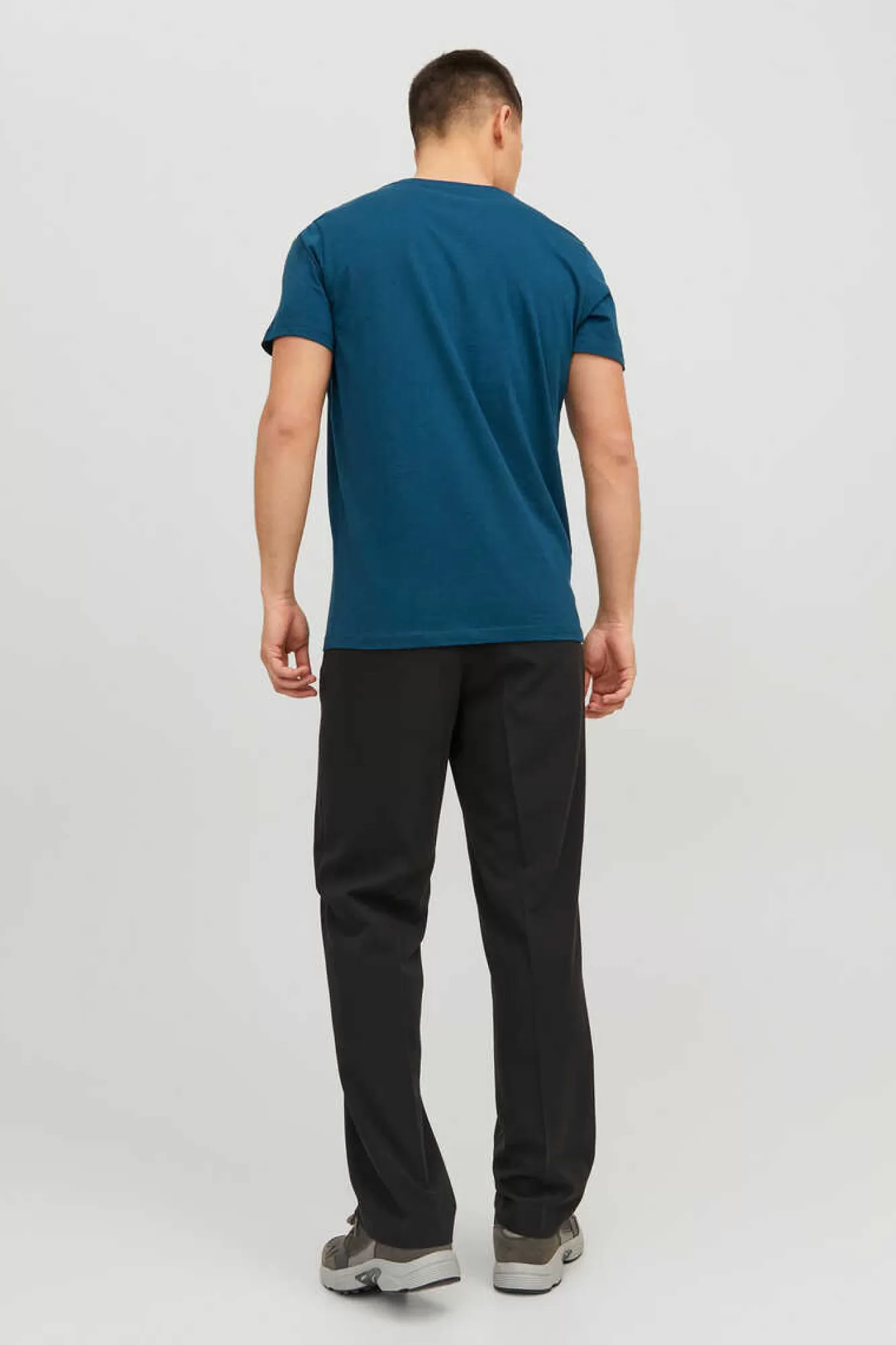 Jack & Jones T-Shirt De Manga Curta De Algodao Organico Print Logo