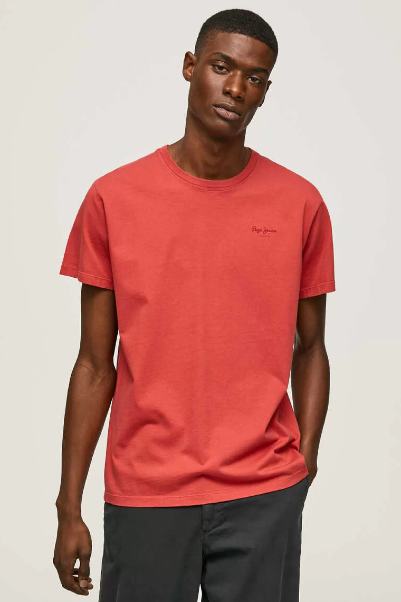 Pepe Jeans T-Shirt De Manga Curta Efeito Lavado.