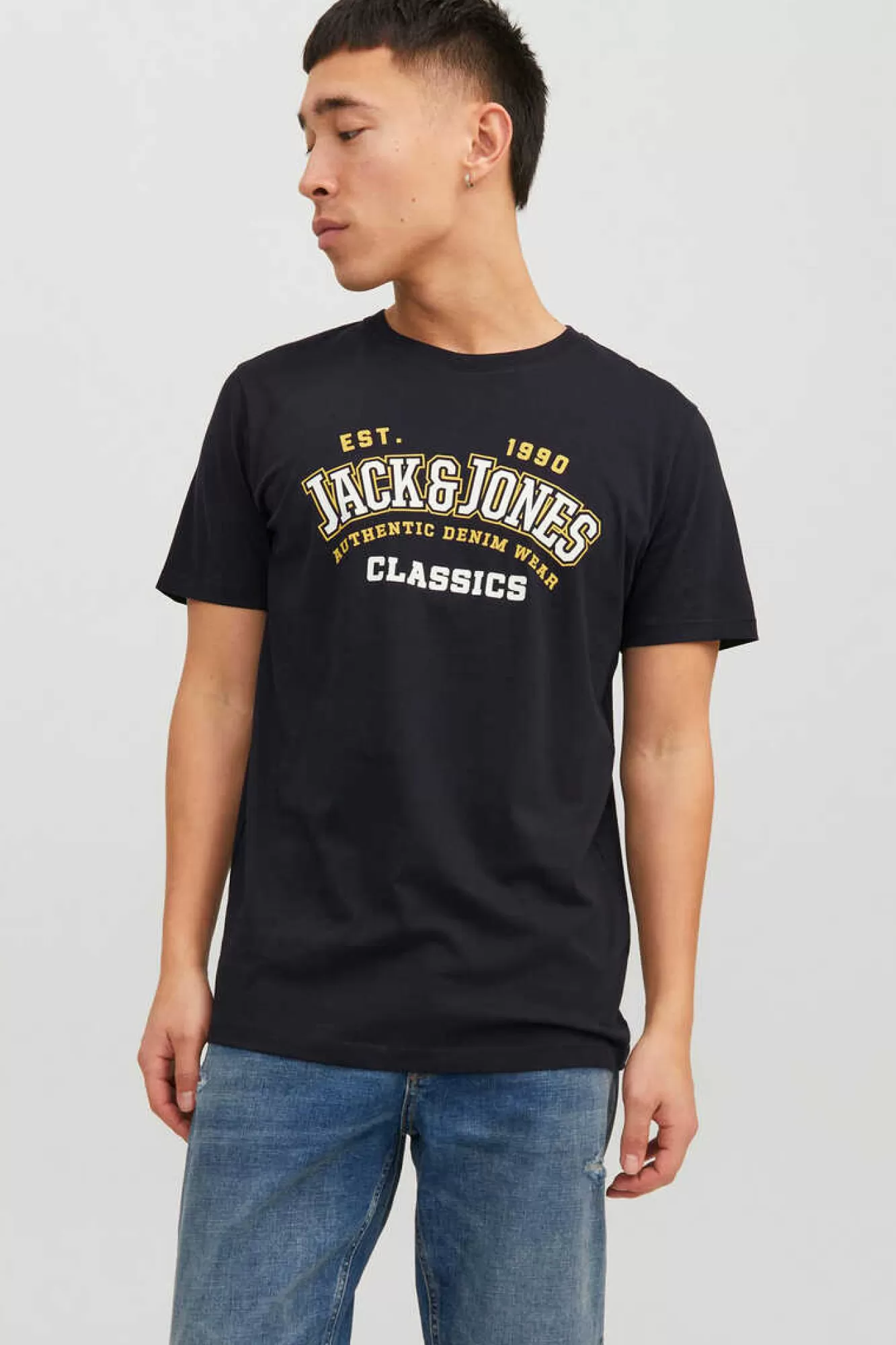 Jack & Jones T-Shirt De Manga Curta Estampado Logo