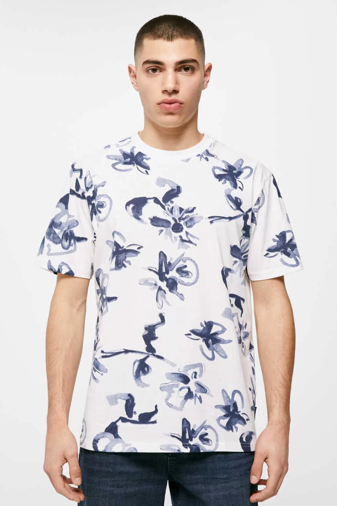 * T-Shirt Flor Aquarela