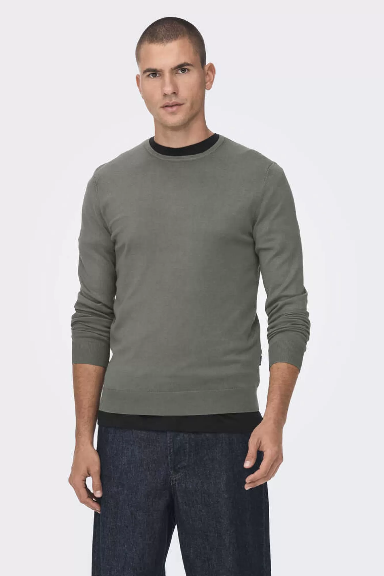 Only & Sons T-Shirt Gola Caixa Malha Leve