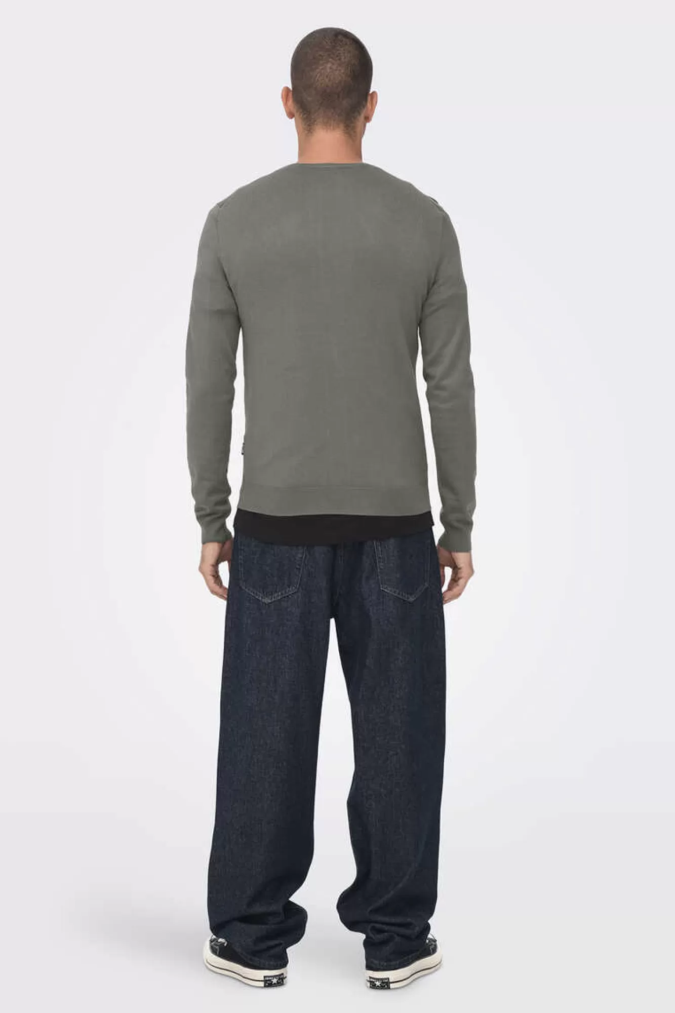 Only & Sons T-Shirt Gola Caixa Malha Leve