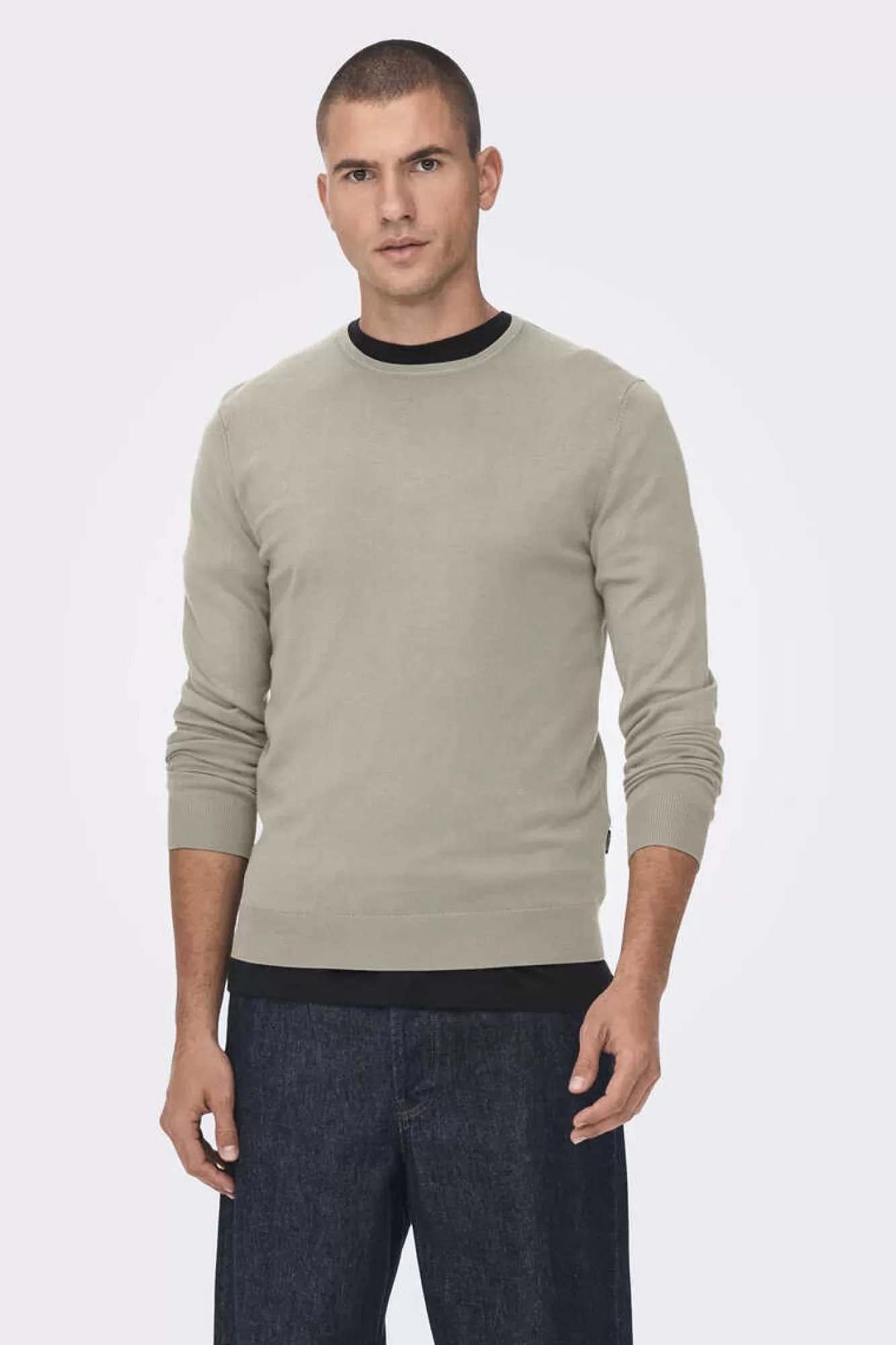 Only & Sons T-Shirt Gola Caixa Malha Leve
