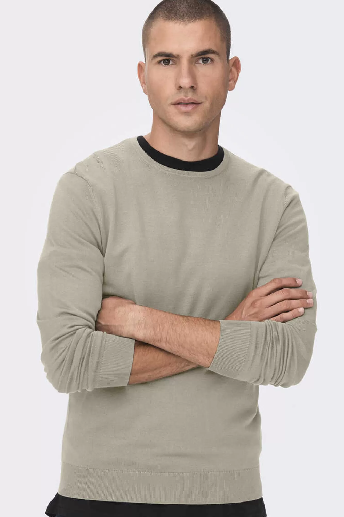Only & Sons T-Shirt Gola Caixa Malha Leve
