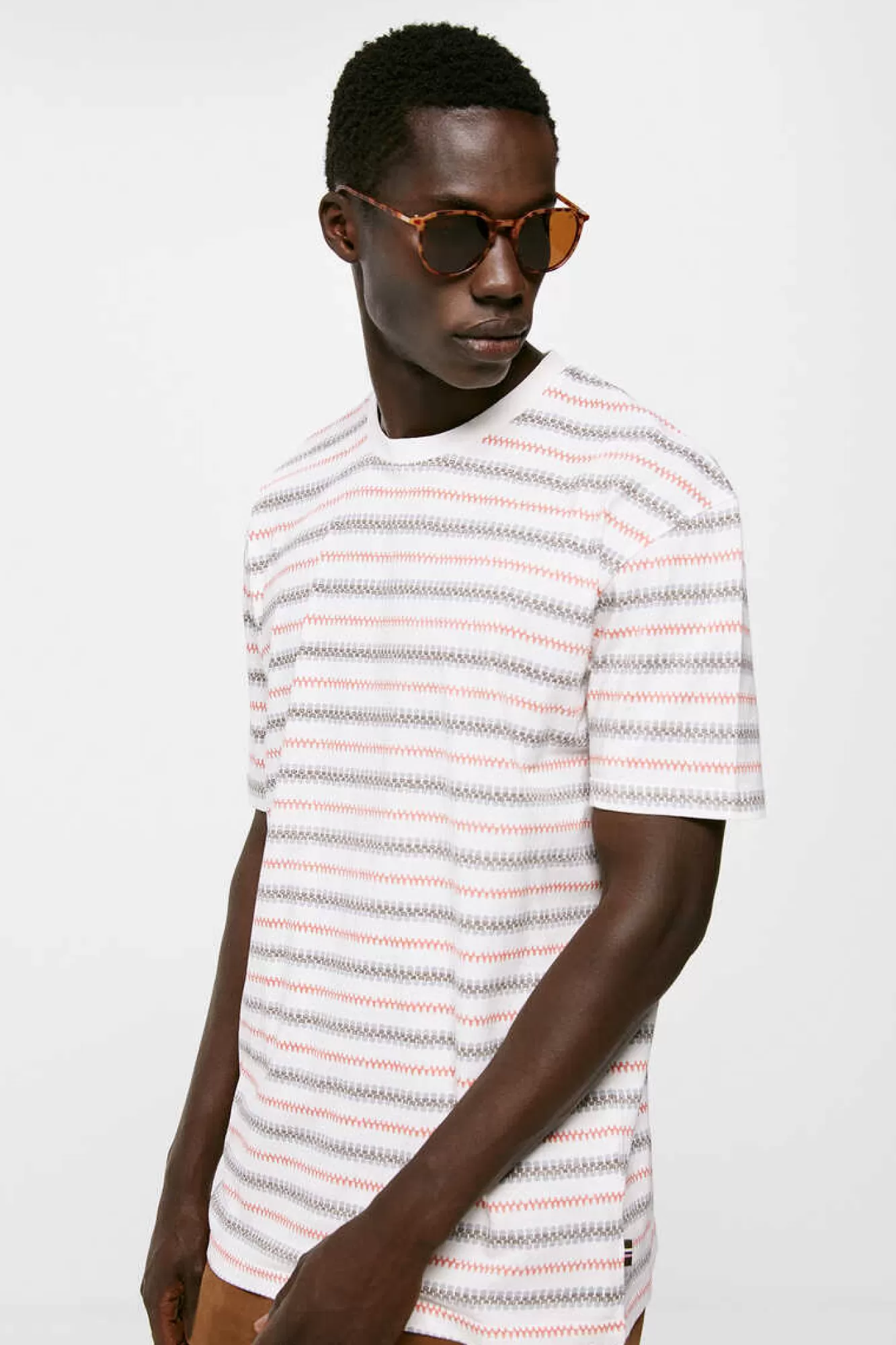 * T-Shirt Listrada Etnica
