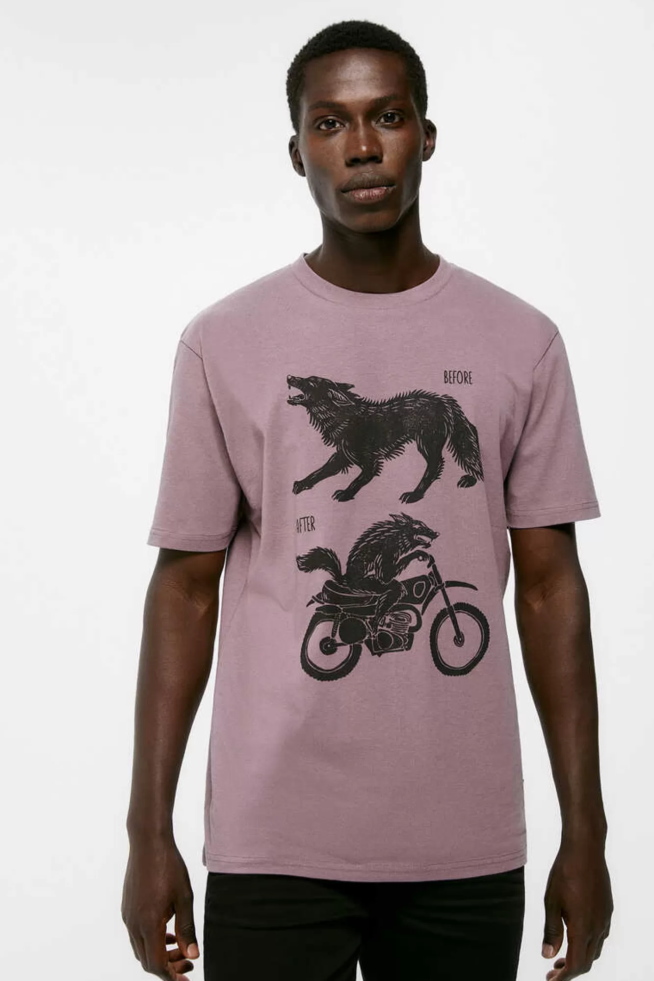 * T-Shirt Lobo Moto