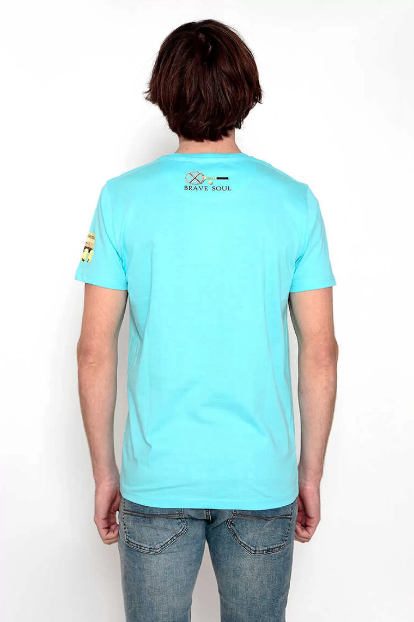 Brave Soul T-Shirt Manga Curta Estampada