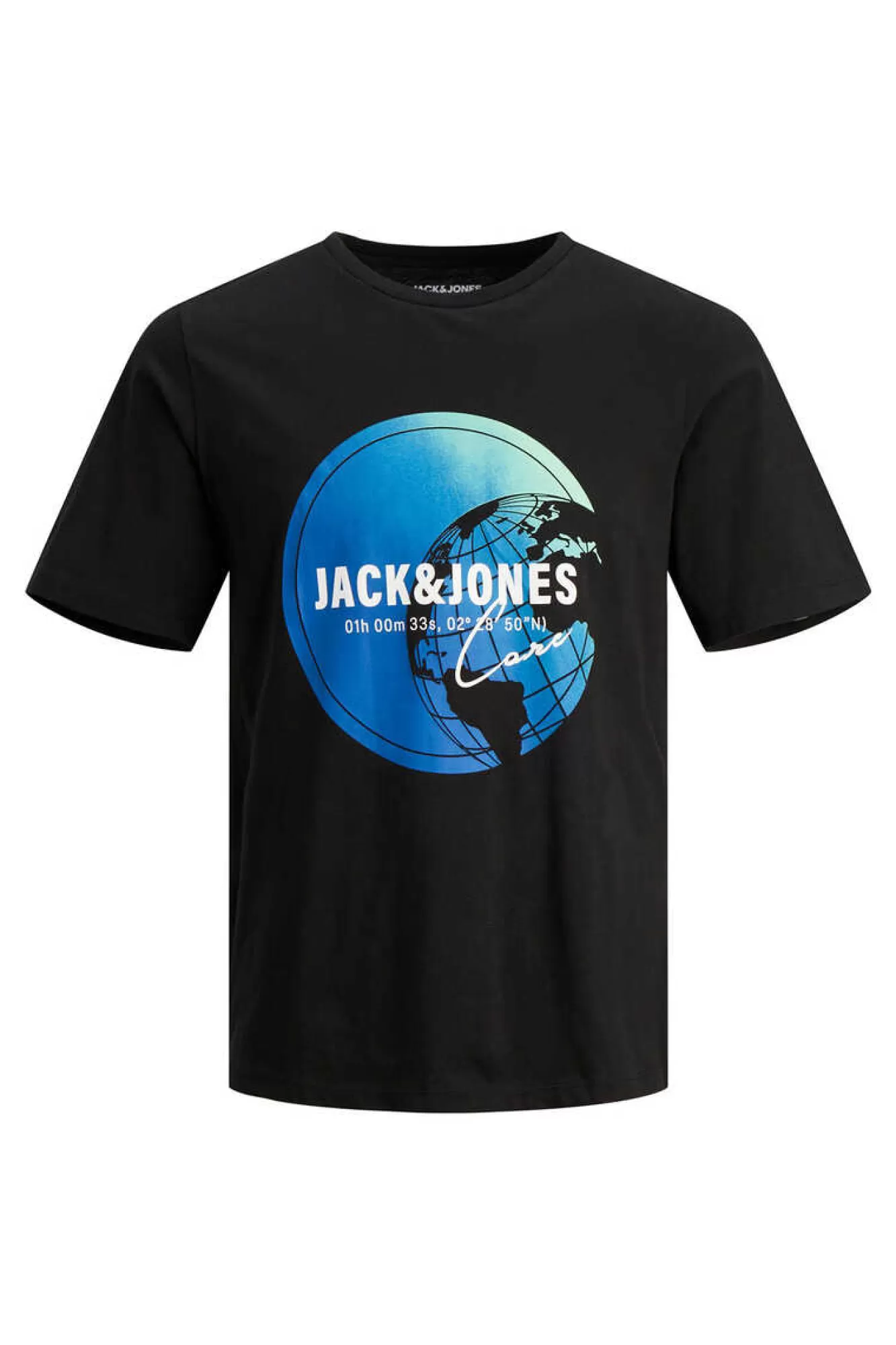 Jack & Jones T-Shirt Manga Curta Estampado Mundo