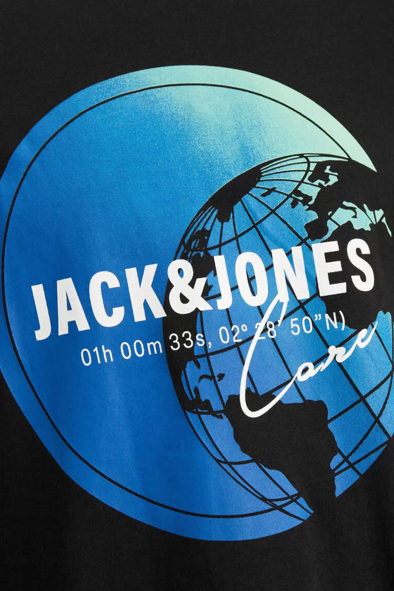 Jack & Jones T-Shirt Manga Curta Estampado Mundo