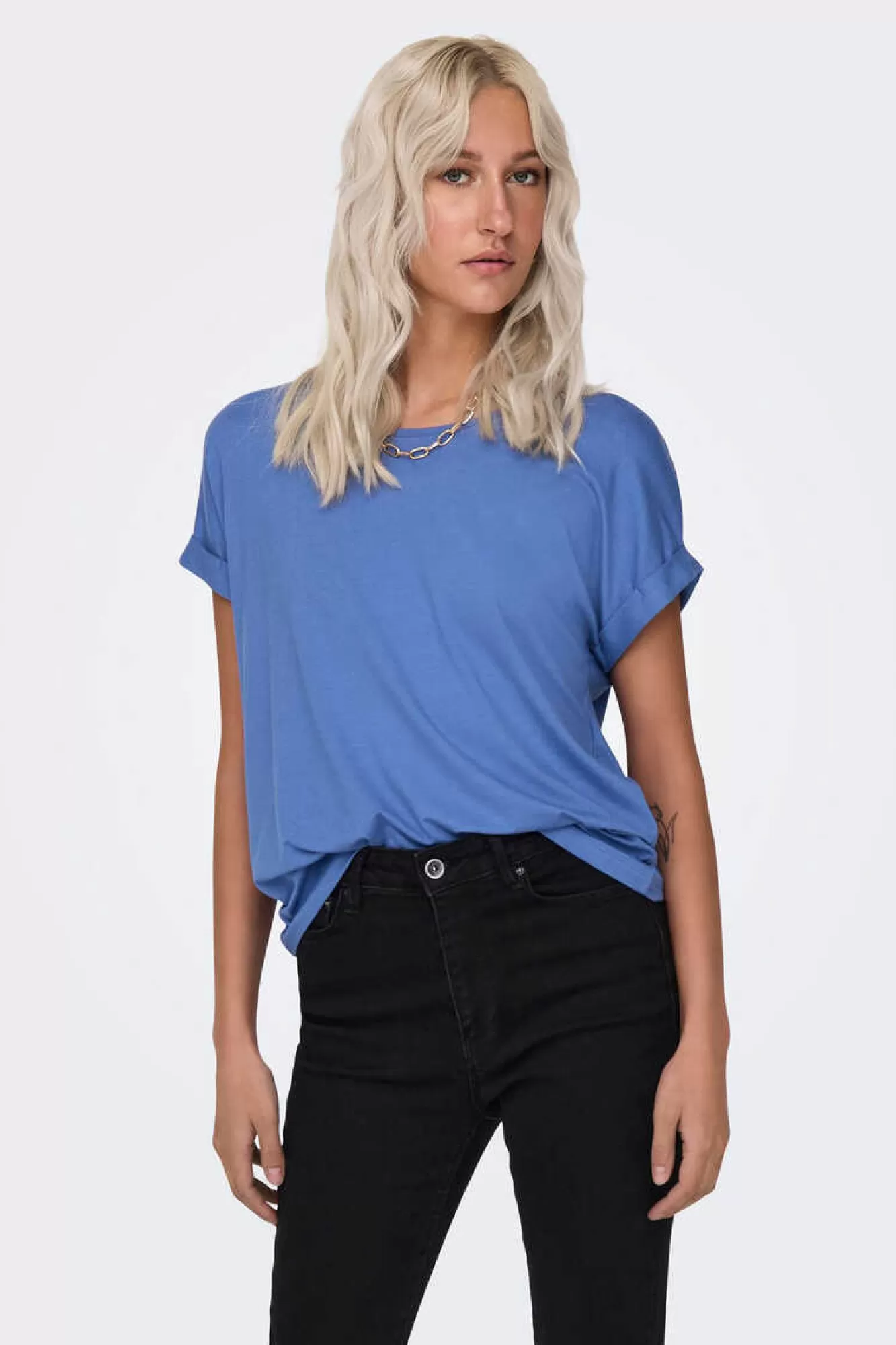 Only T-Shirt Manga Curta Gola Redonda