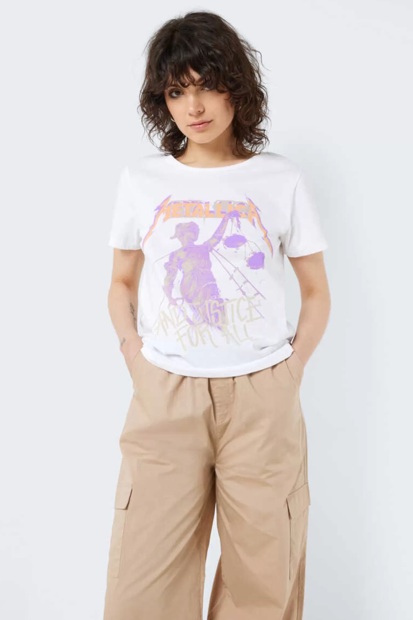 Noisy May T-Shirt Manga Curta Print Frontal
