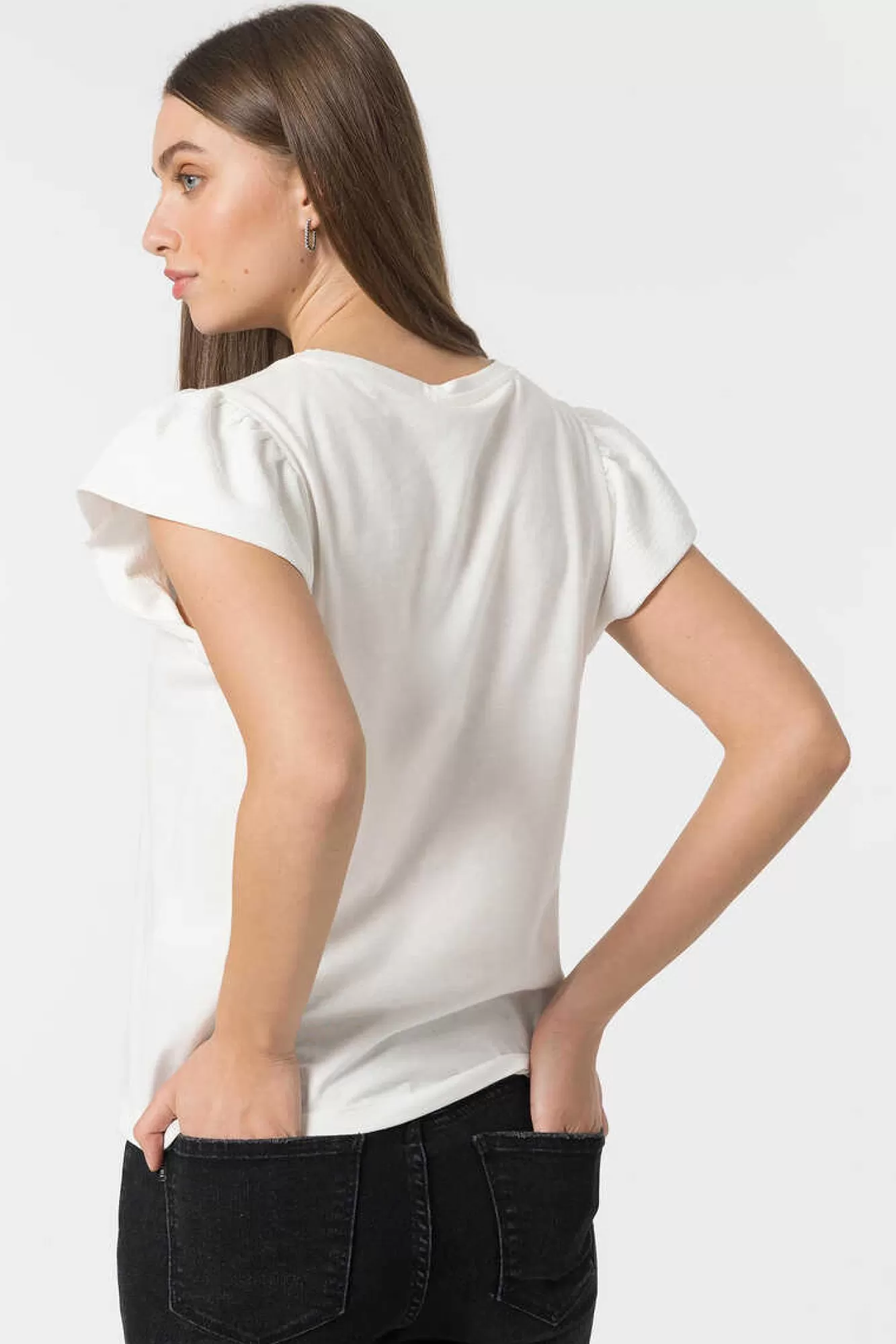 Tiffosi T-Shirt Mangas Com Efeito Enrugado