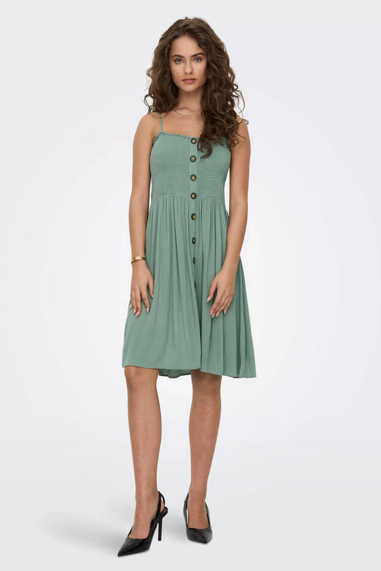Only Vestido Alcas Favo De Mel