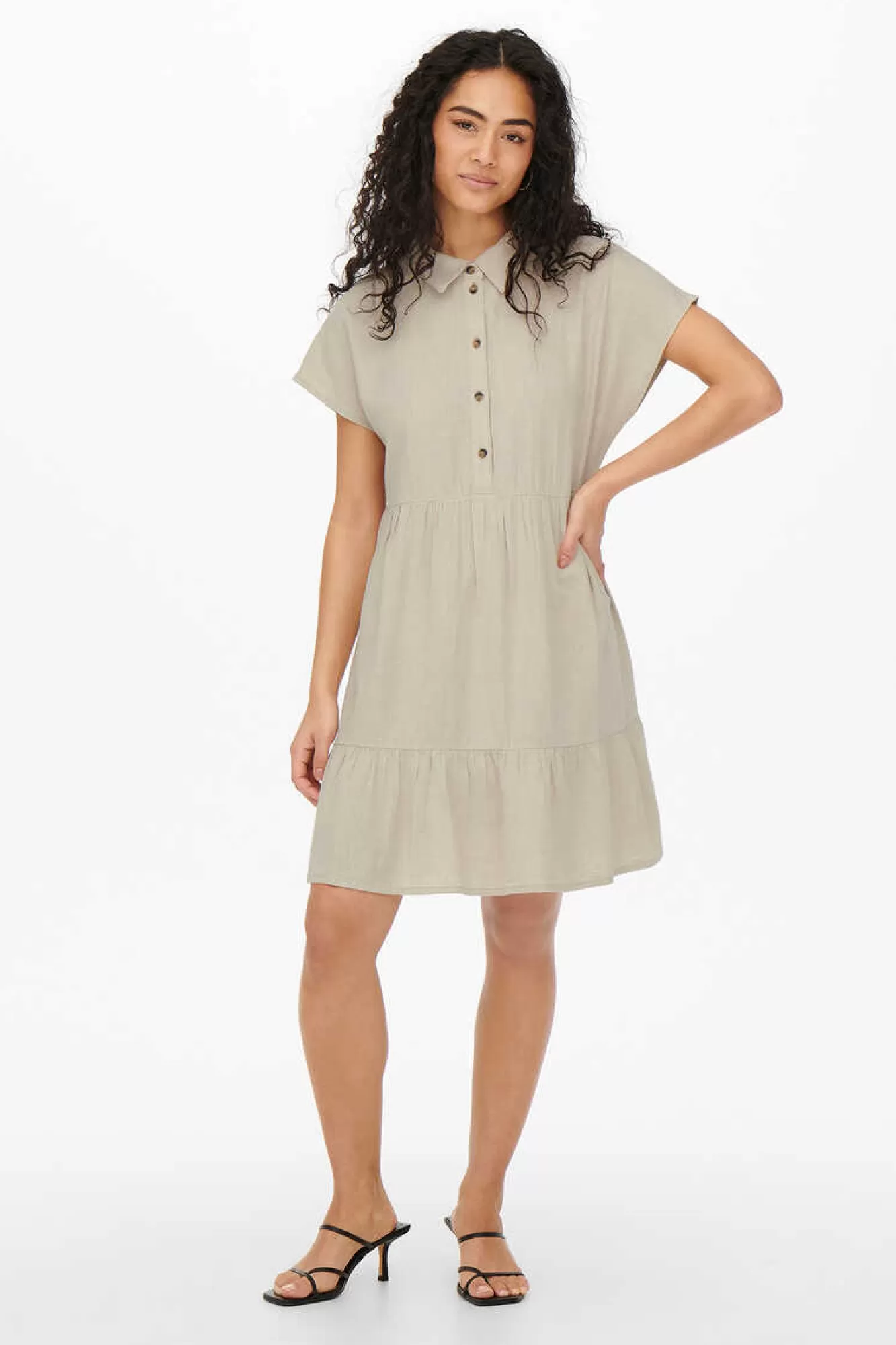 JDY Vestido Camiseiro Curto