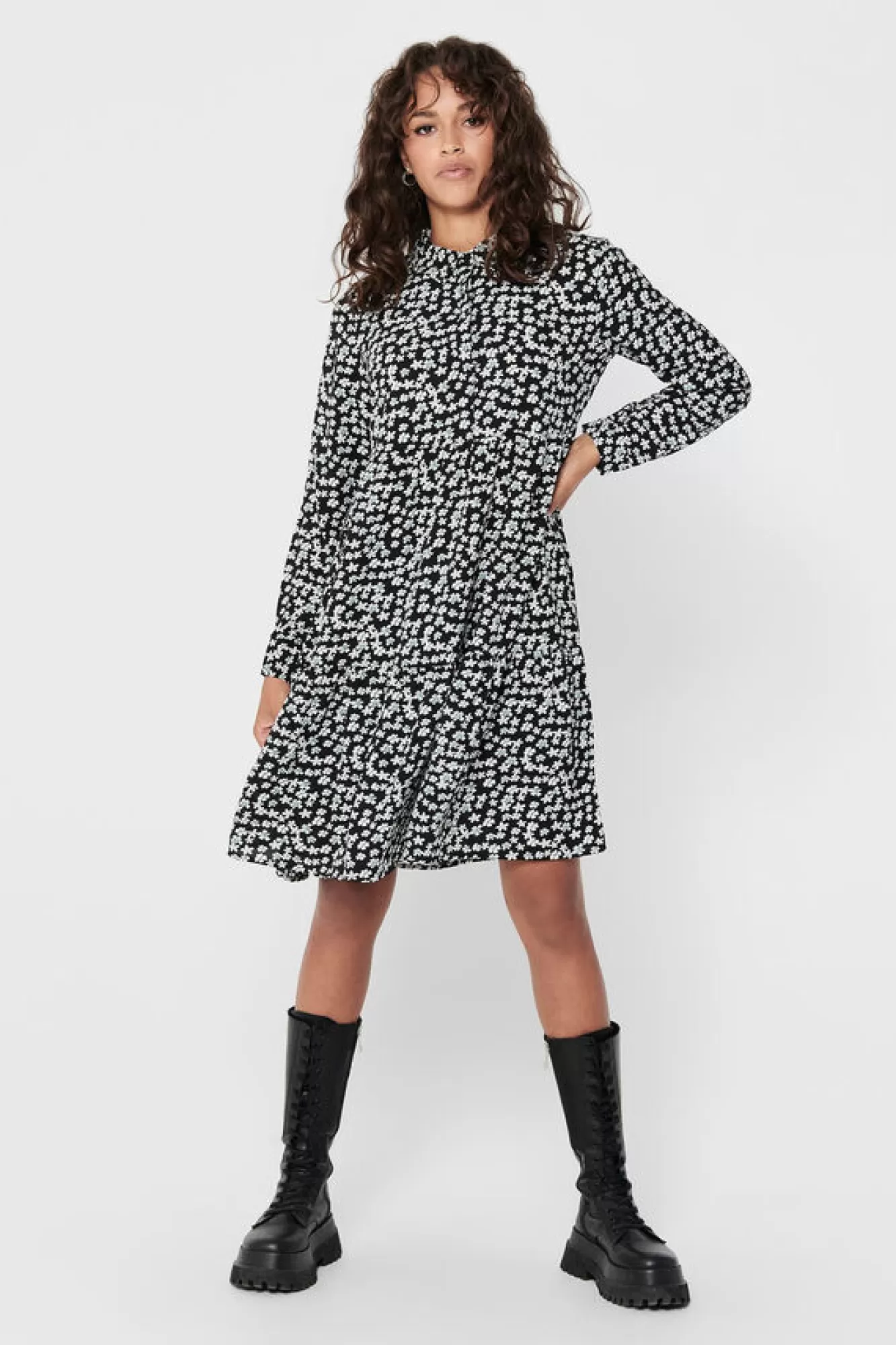JDY Vestido Camiseiro Estampagem Floral