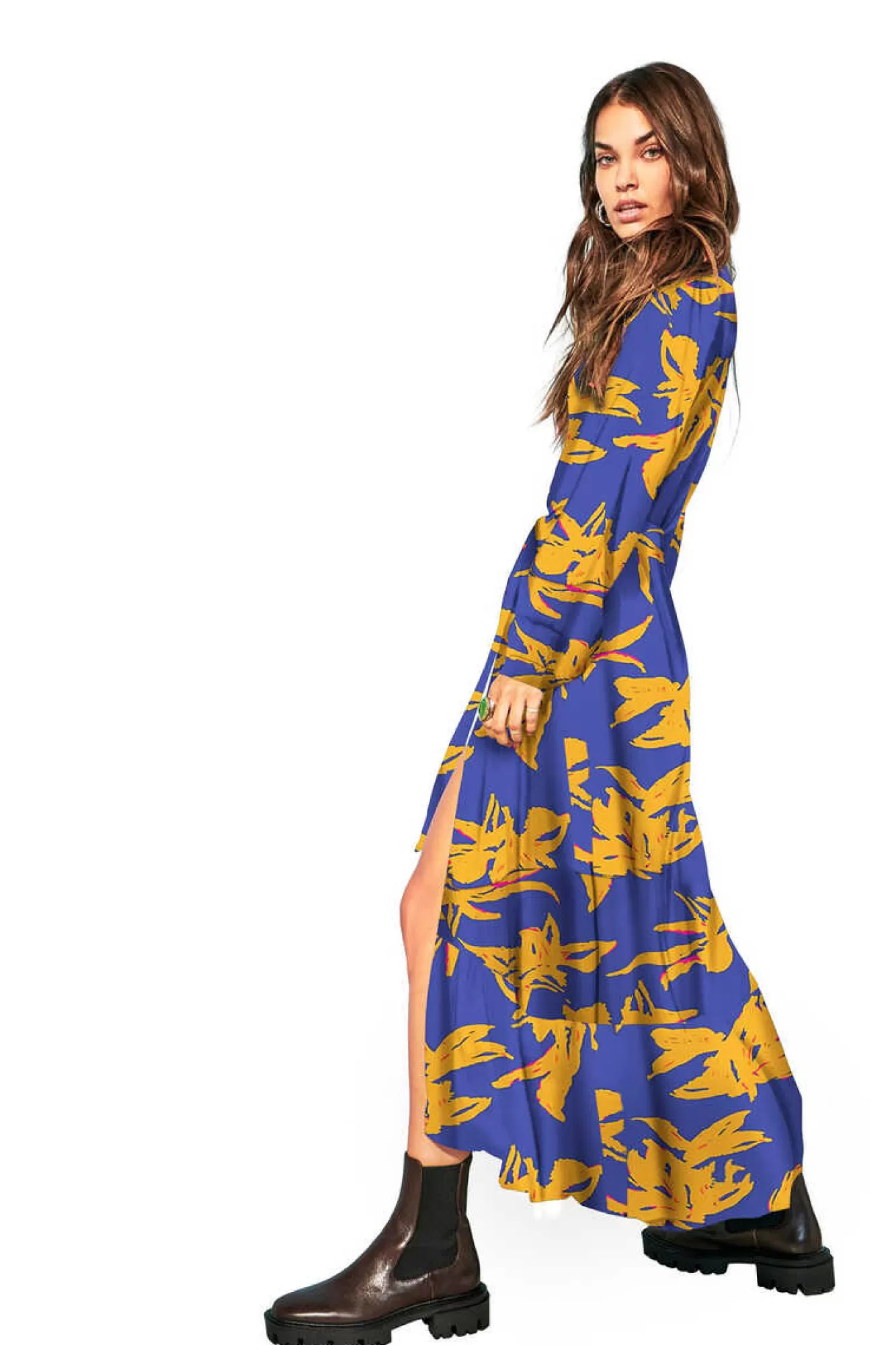 Only Vestido Camiseiro Midi