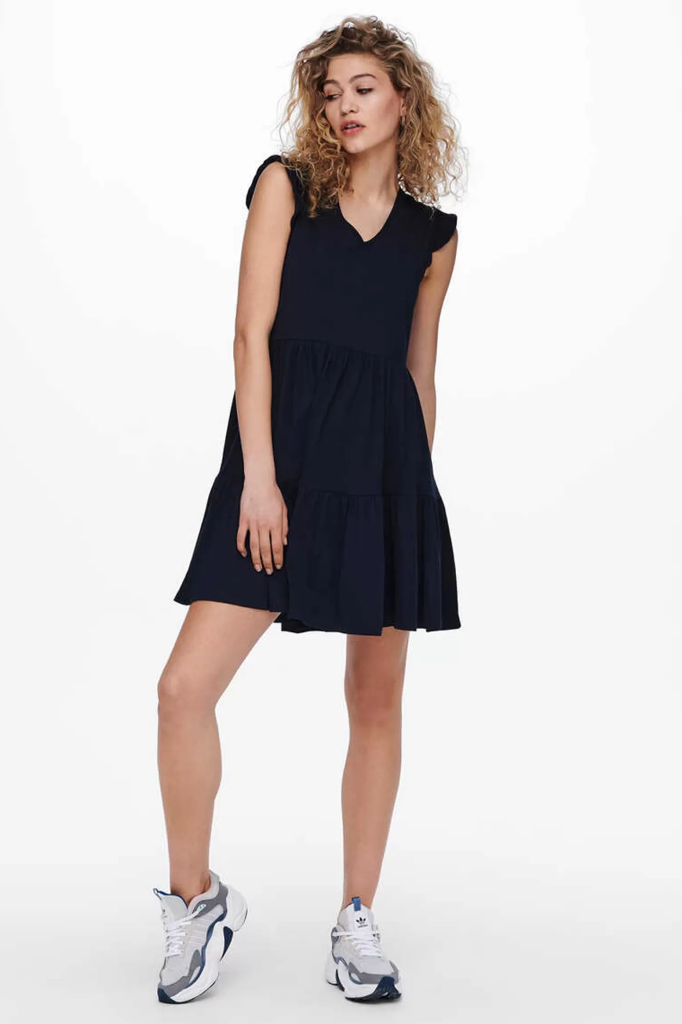 Only Vestido Com Folhos