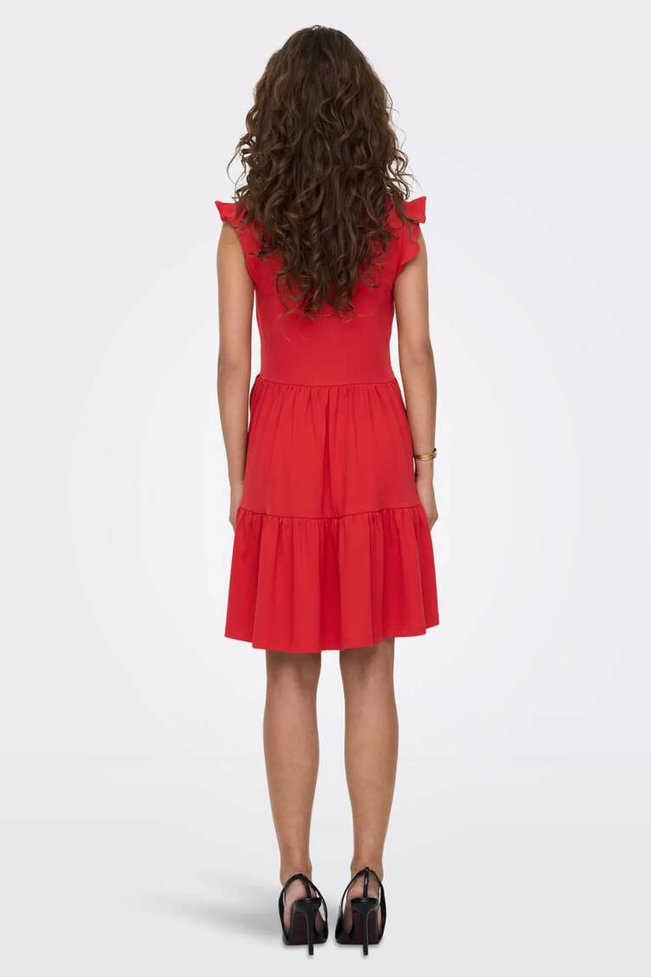 Only Vestido Com Folhos