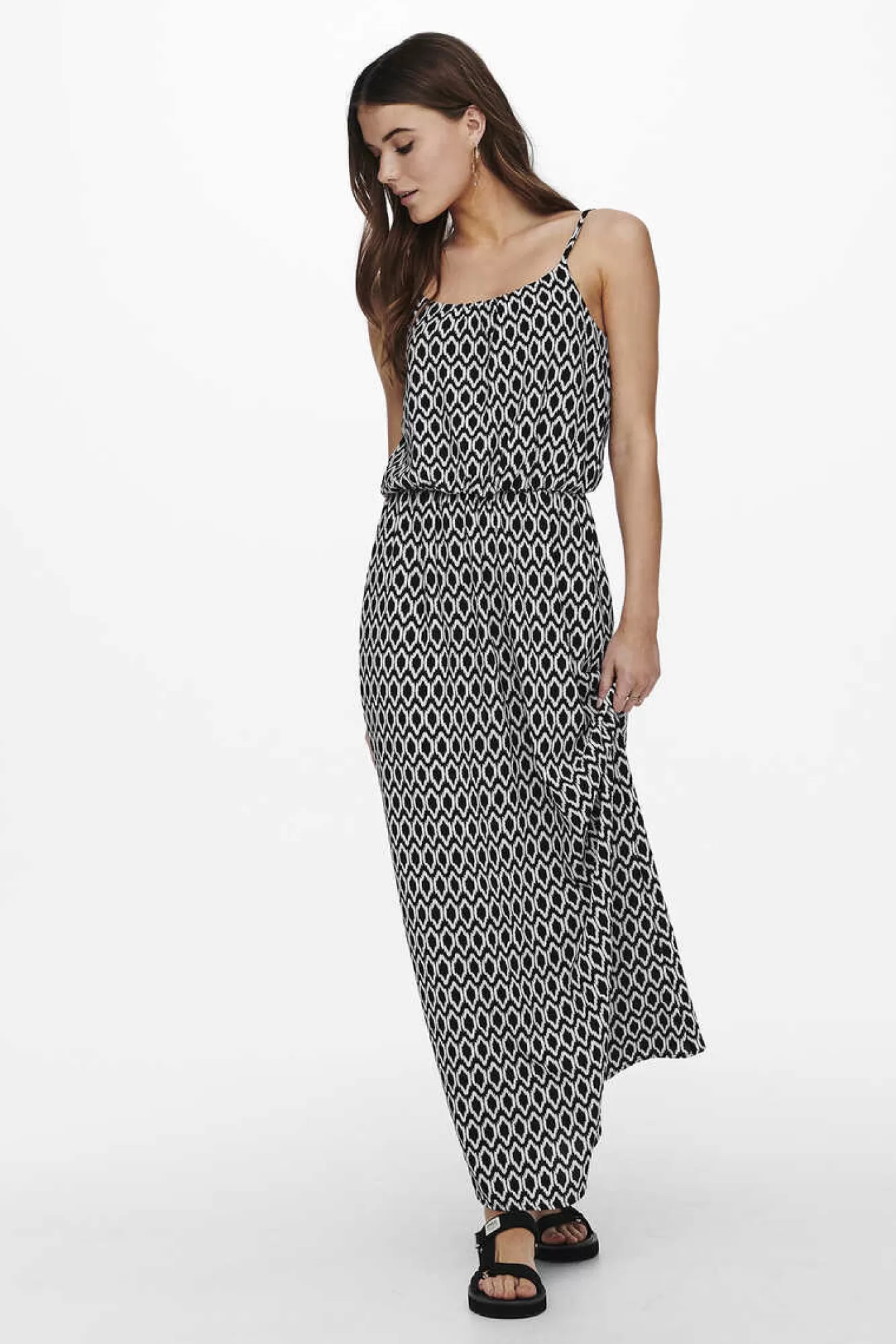 Only Vestido Comprido De Alcas