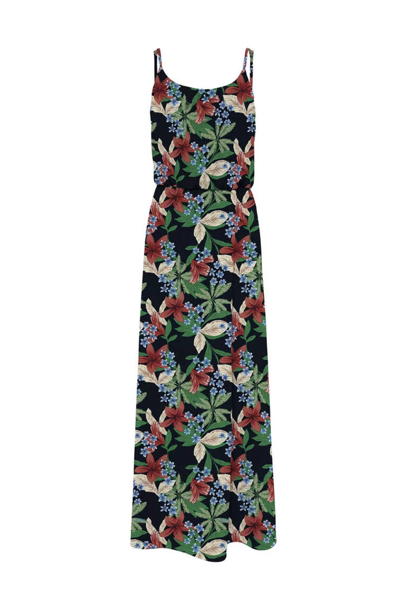 Only Vestido Comprido Estampado Alcas