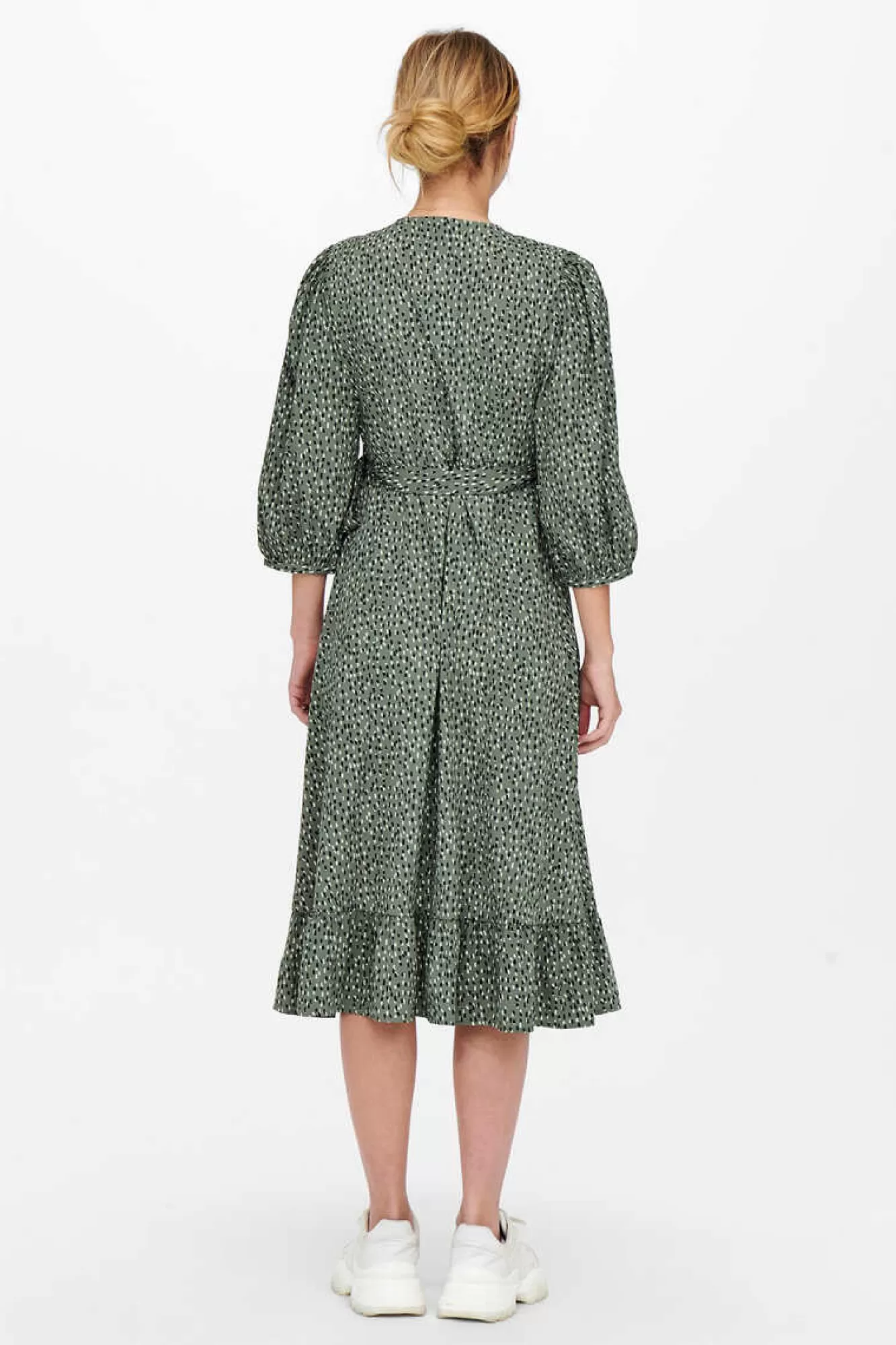 Only Vestido Cruzado Midi
