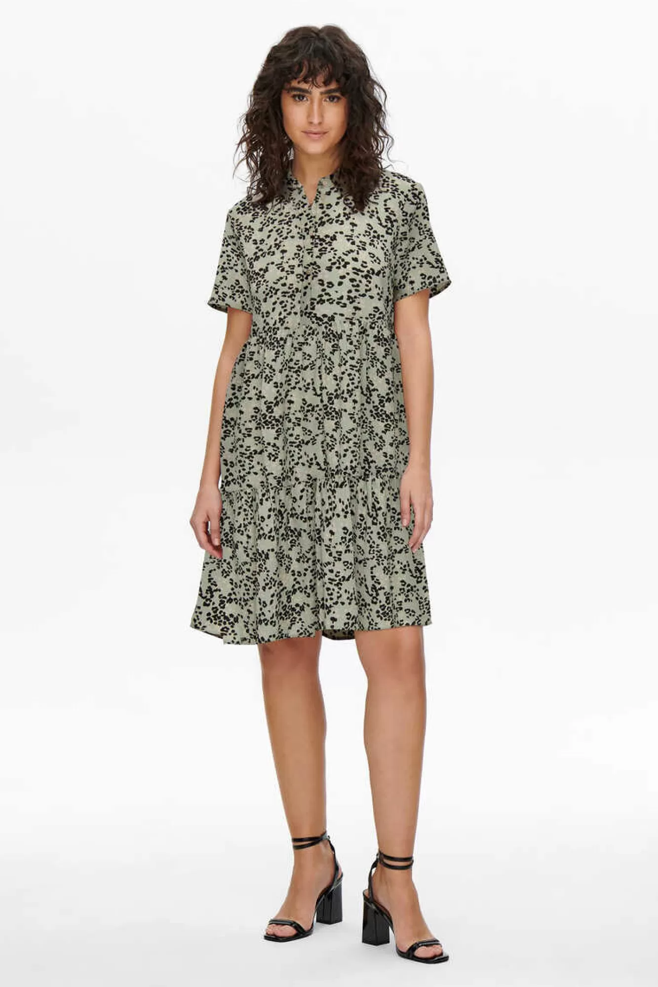 JDY Vestido Curto Camiseiro