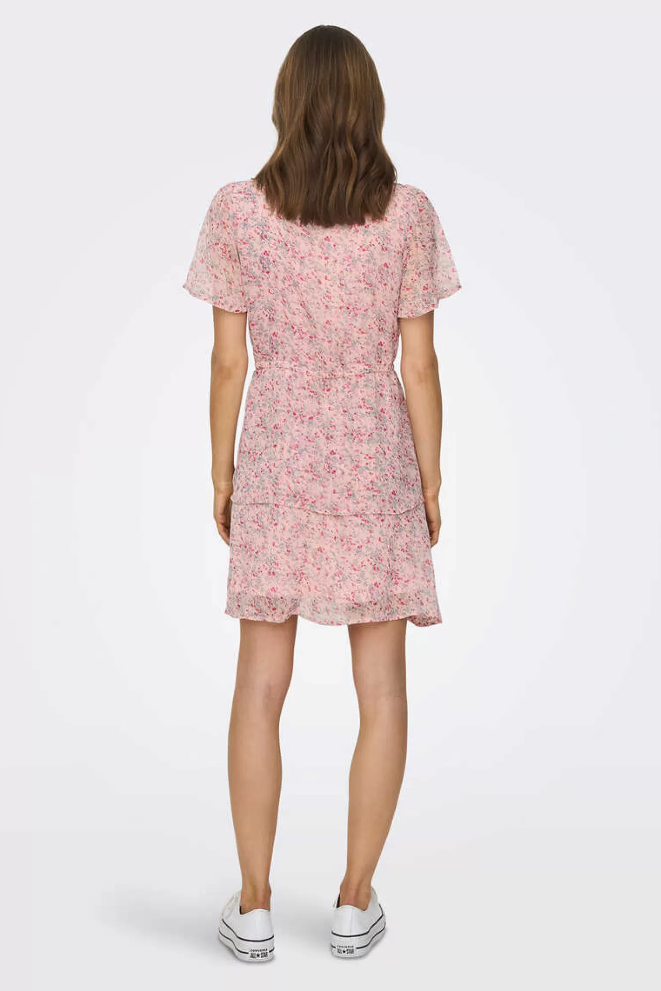 JDY Vestido Curto Com Folhos