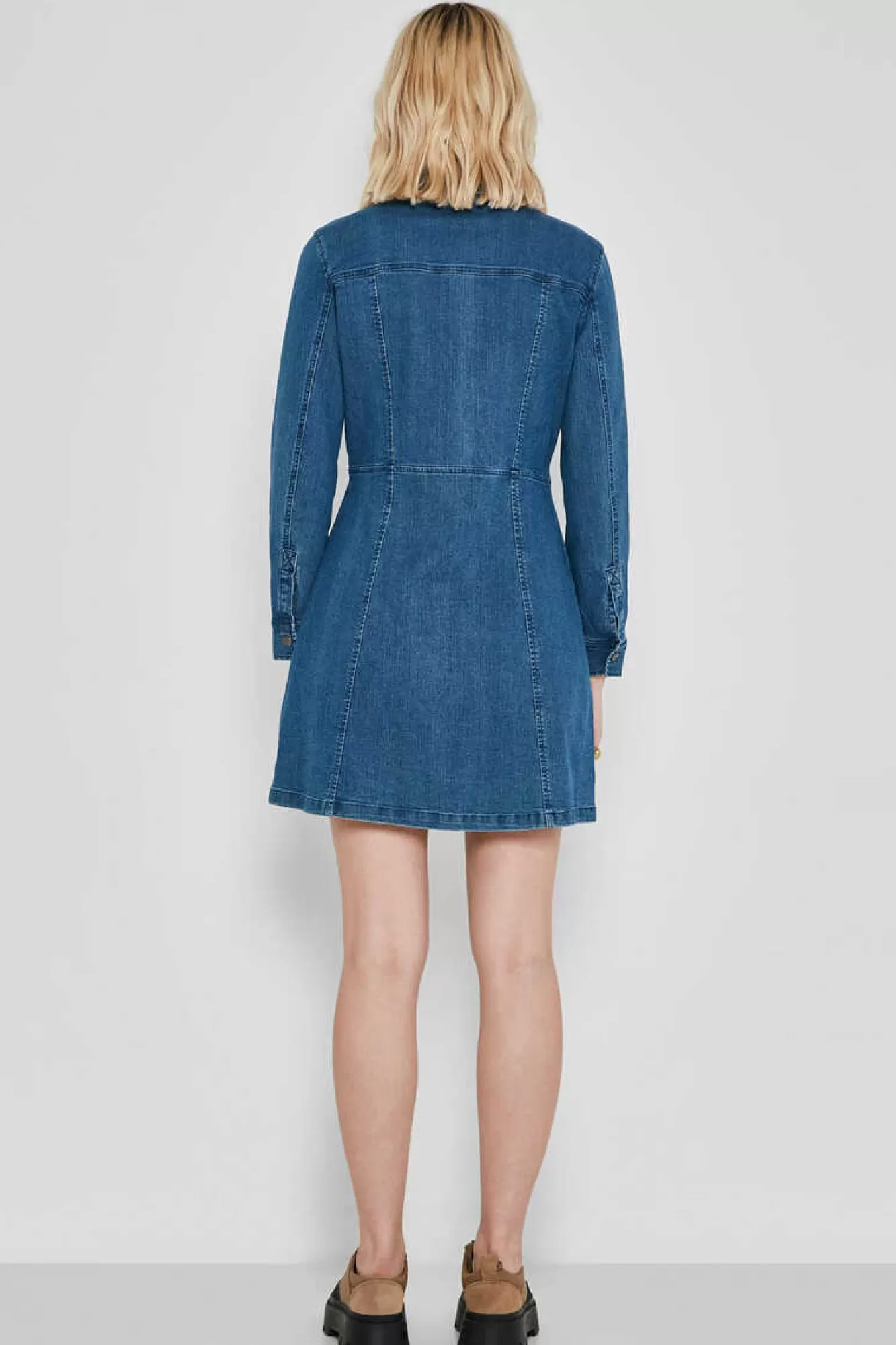 Noisy May Vestido Curto Denim