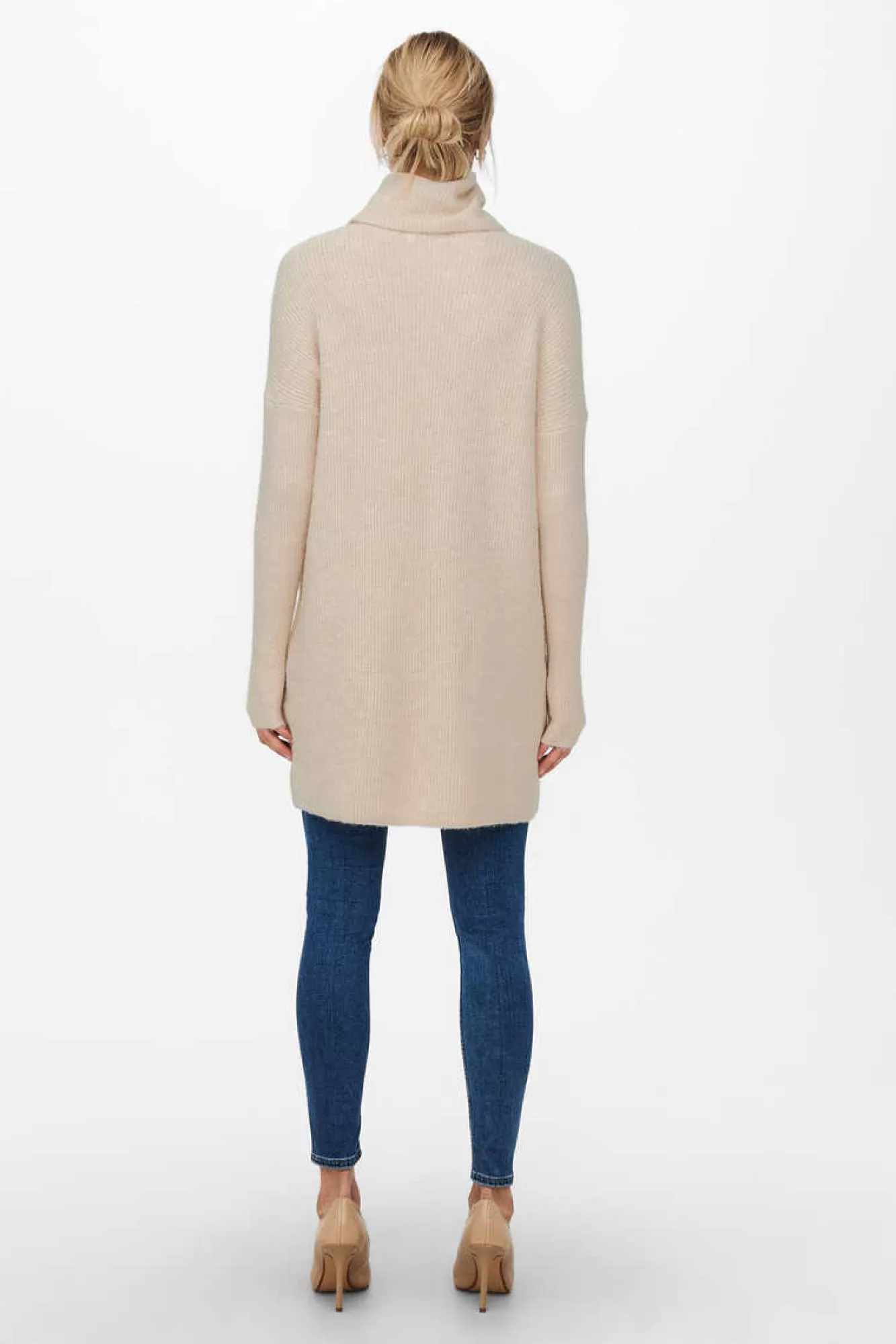 Only Vestido Curto Gola Alta