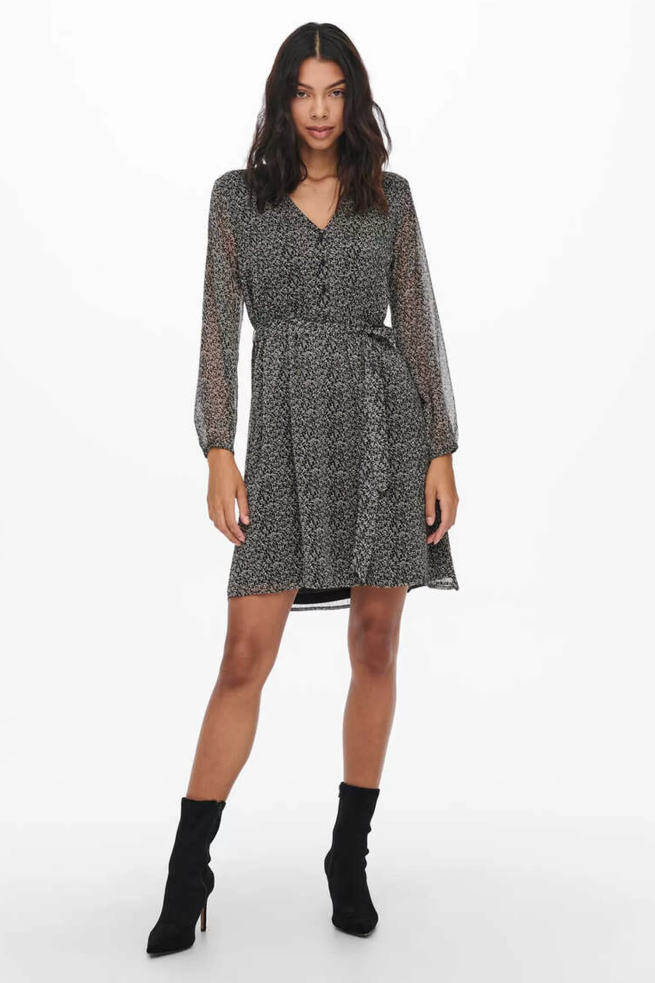 Only Vestido Curto Laco