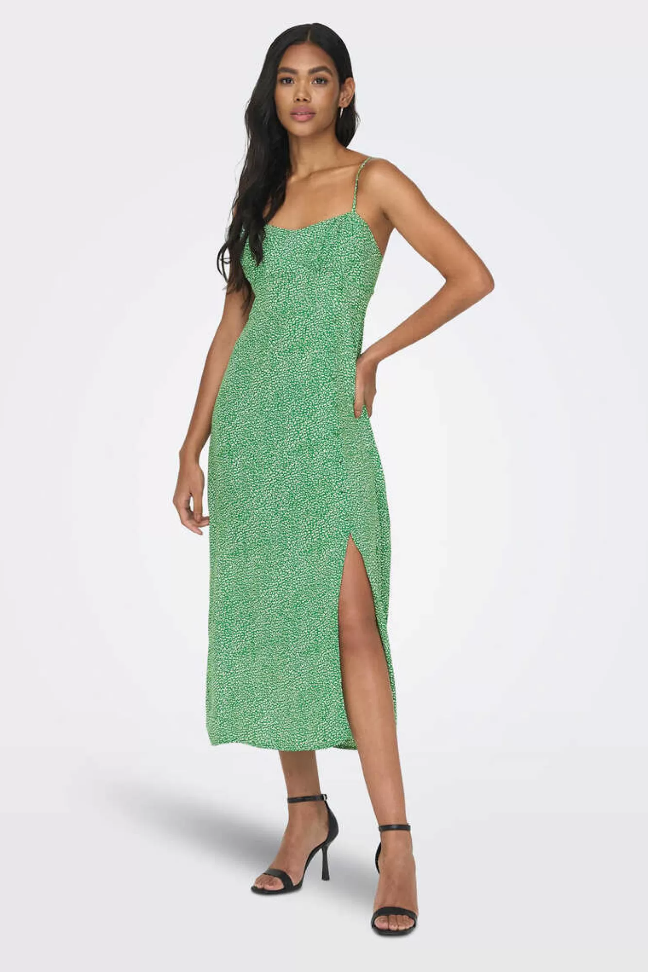 Only Vestido De Alcas Estampado