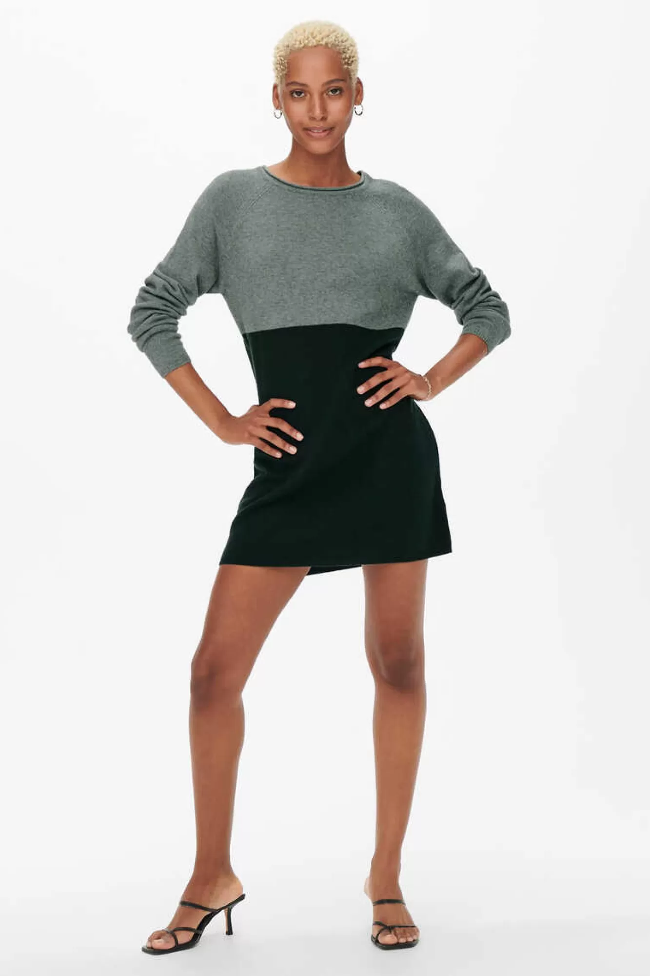 Only Vestido De Malha Cor Block