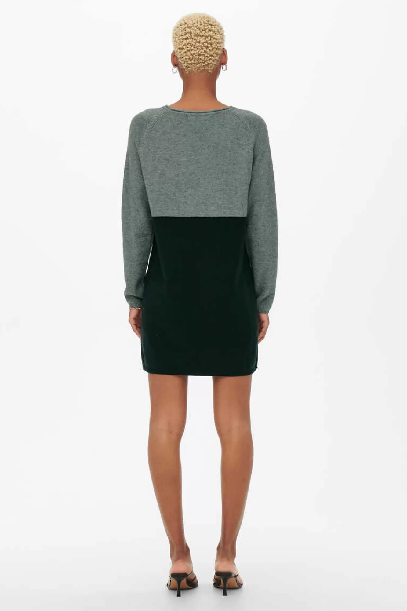 Only Vestido De Malha Cor Block
