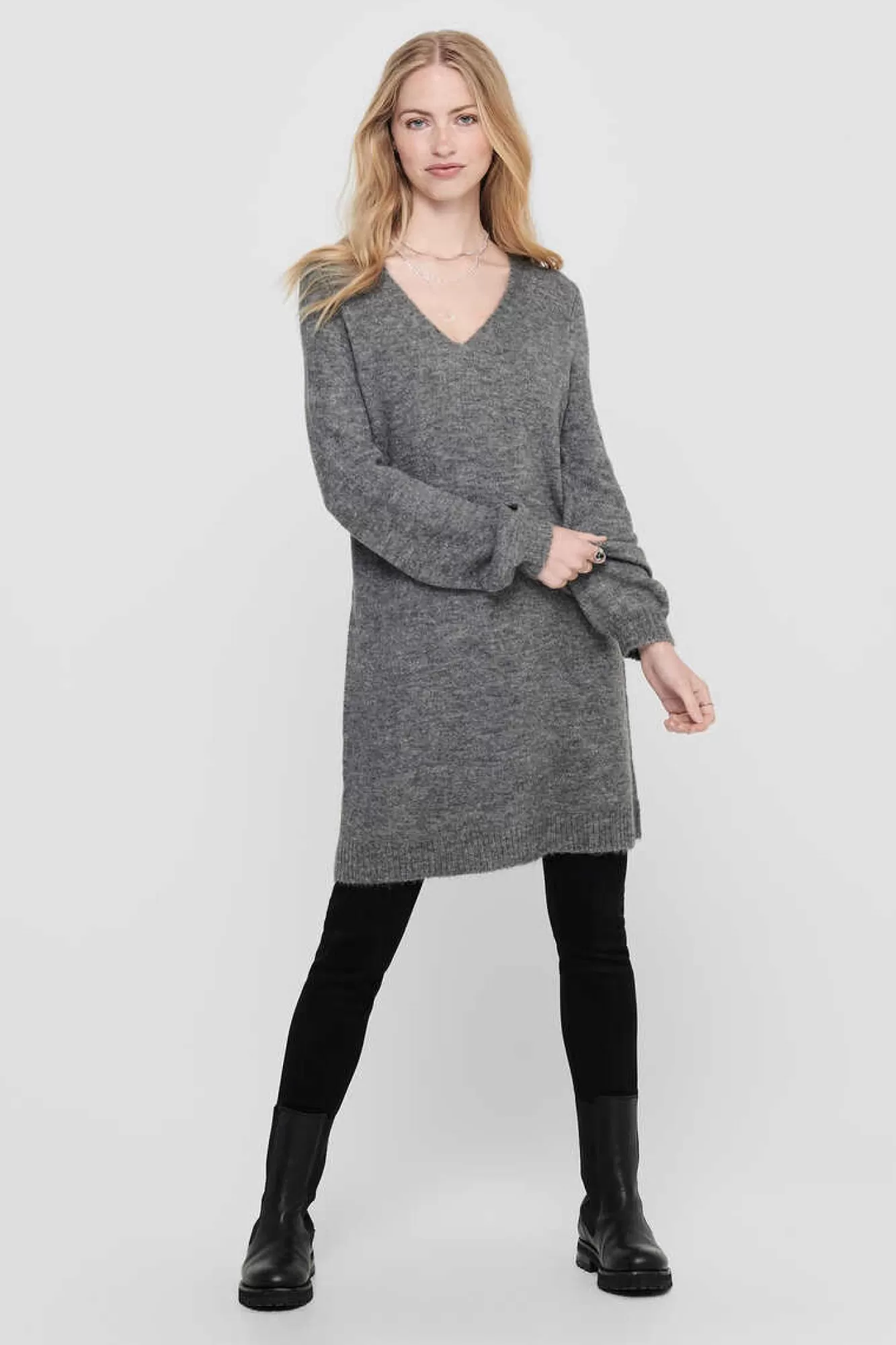 JDY Vestido De Malha Gola Em Bico
