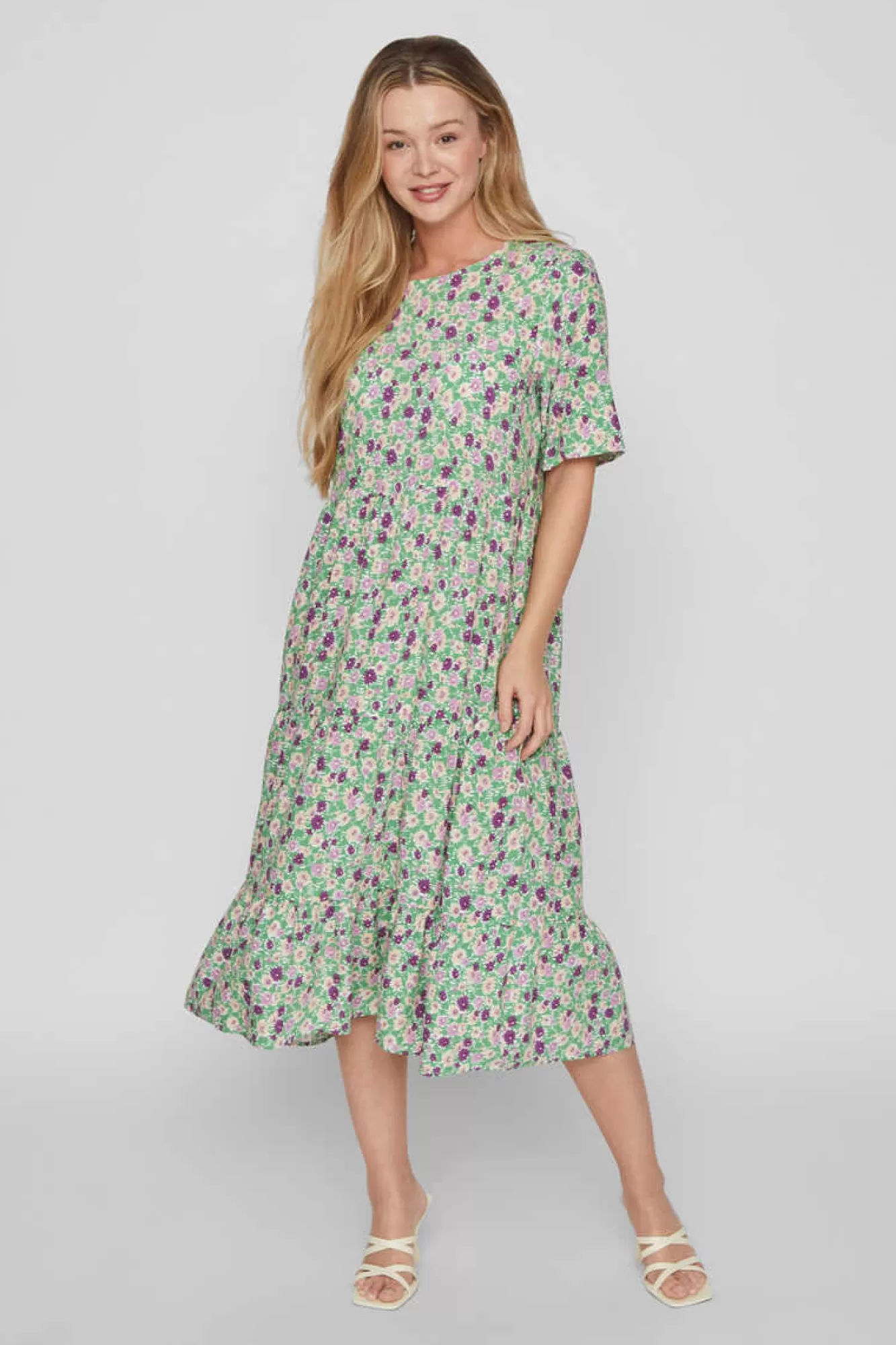 Vila Vestido Folgado Midi