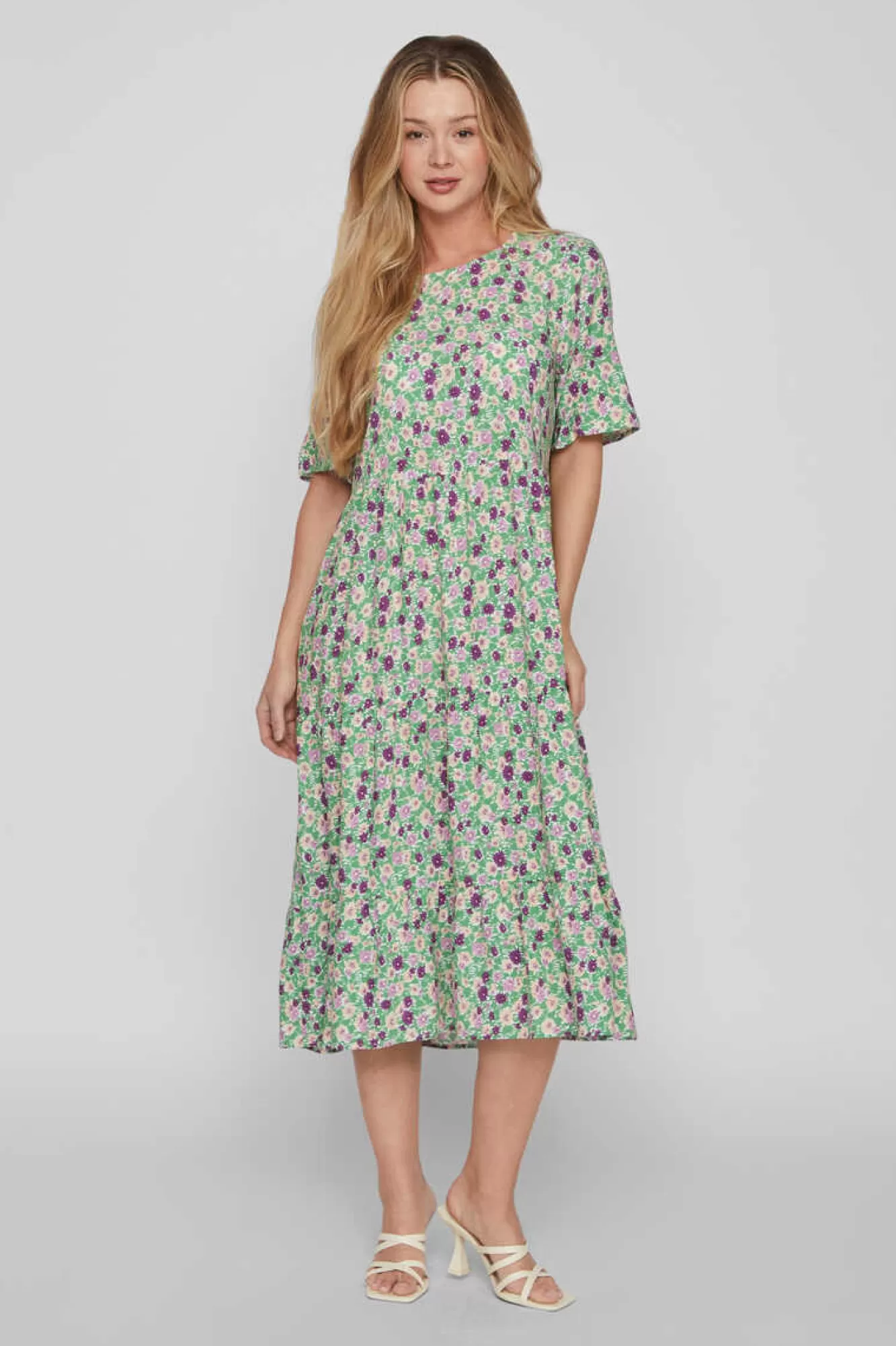 Vila Vestido Folgado Midi