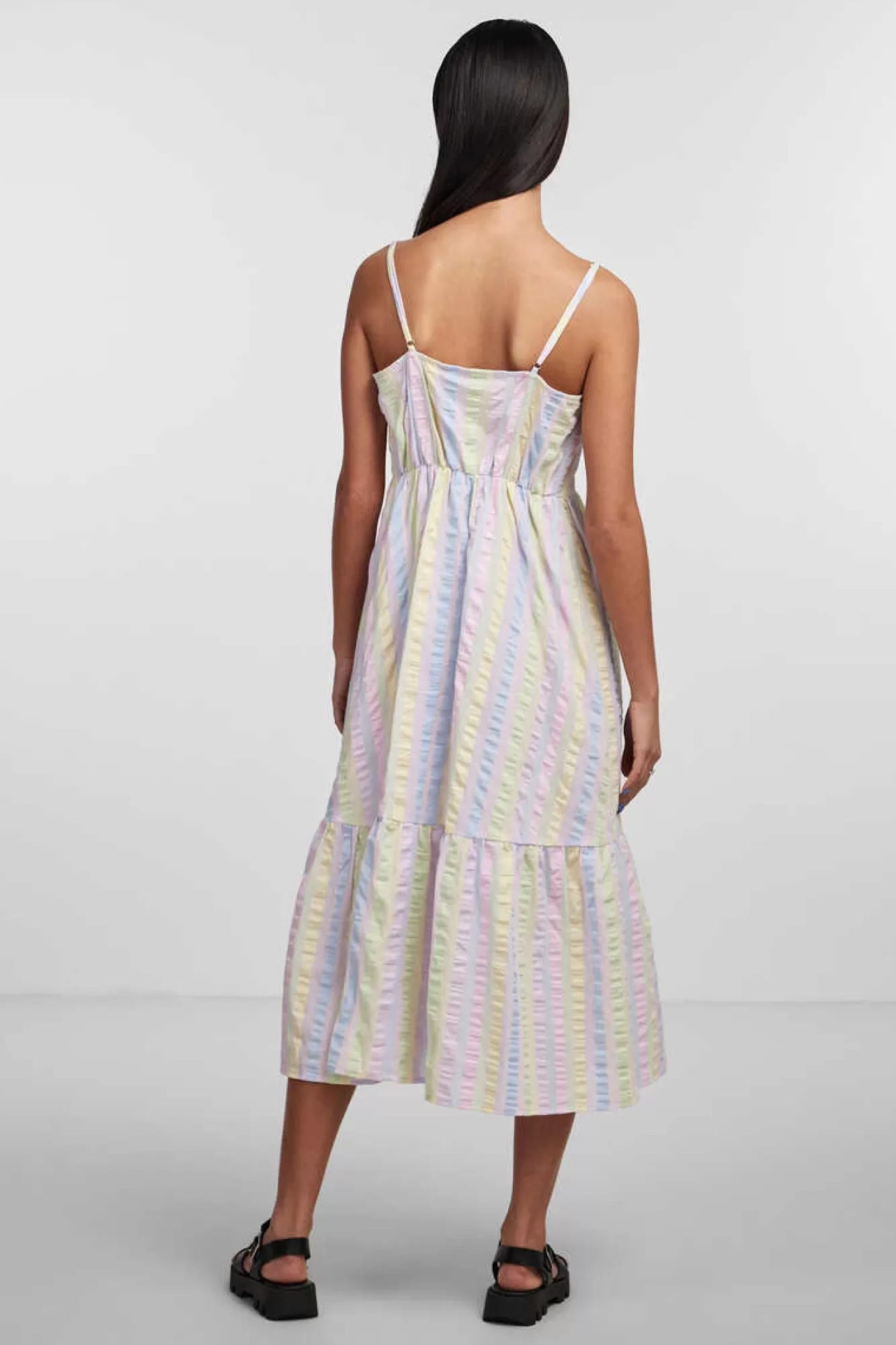 Pieces Vestido Midi De Mulher