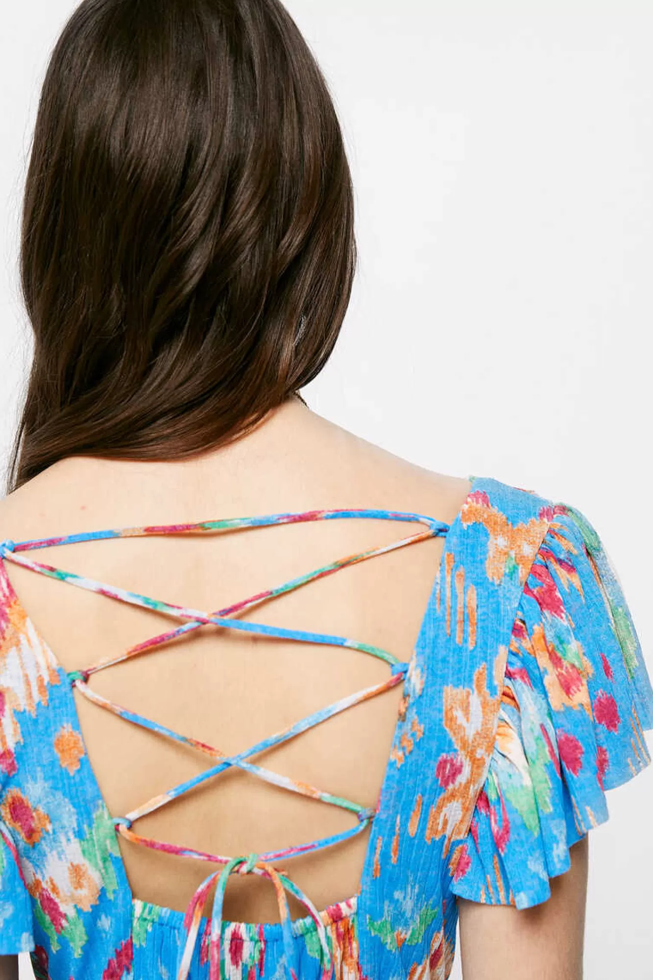 * Vestido Midi Estampado Costas Zigzag